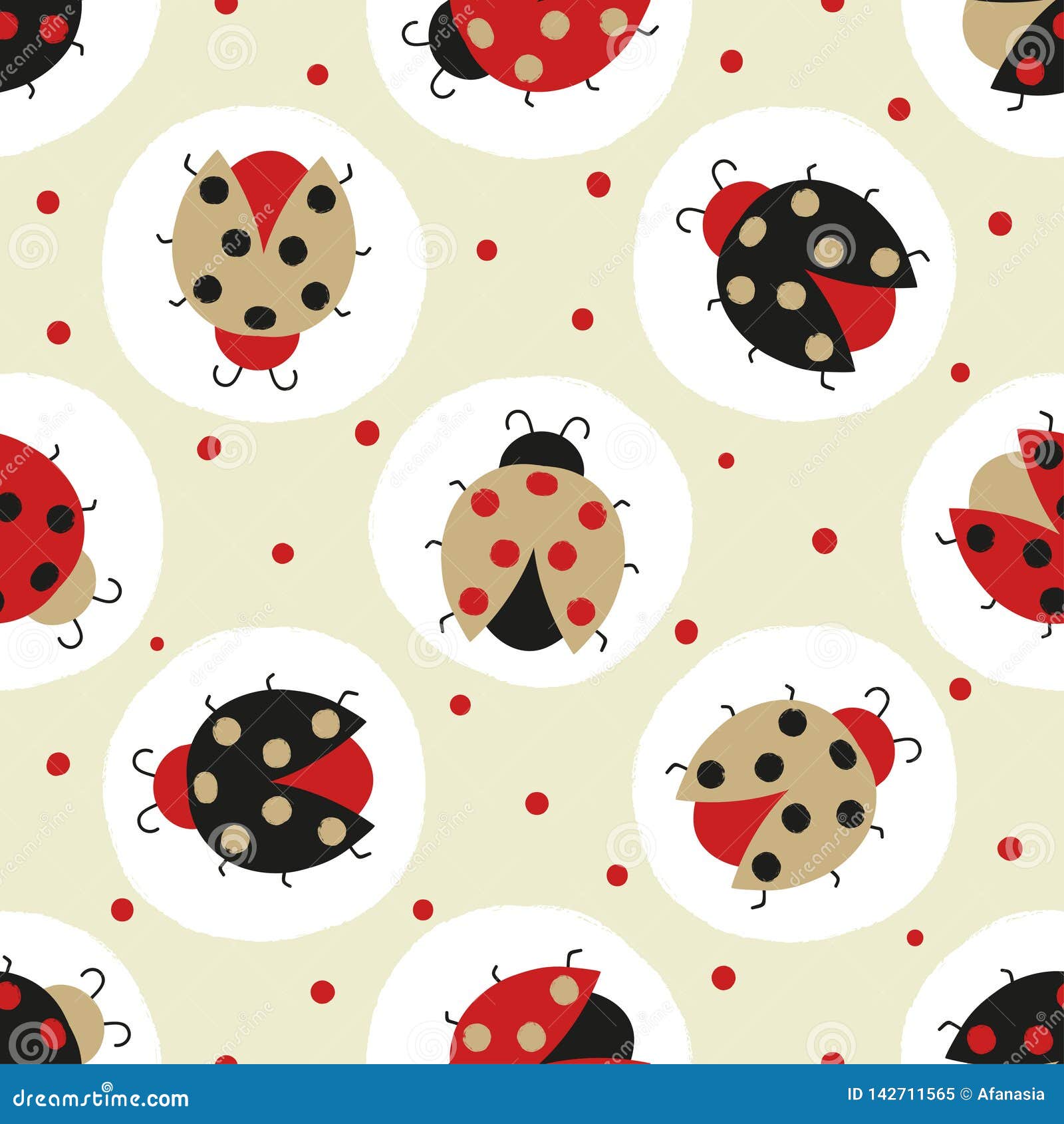 Ladybug Cute Pattern With White Background, Wallpaper, Sweet, Cheerful  Background Image And Wallpaper for Free Download