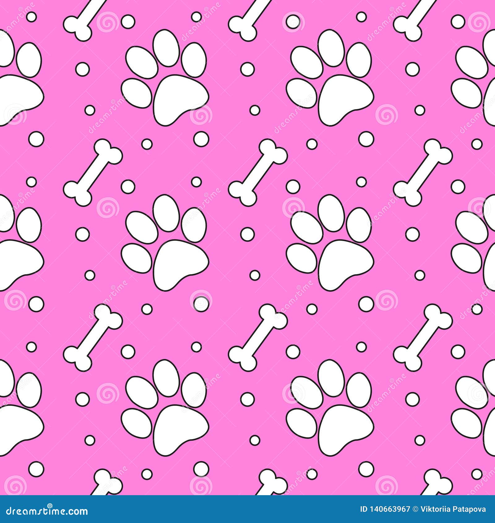 Dog Paw Fabric Wallpaper and Home Decor  Spoonflower