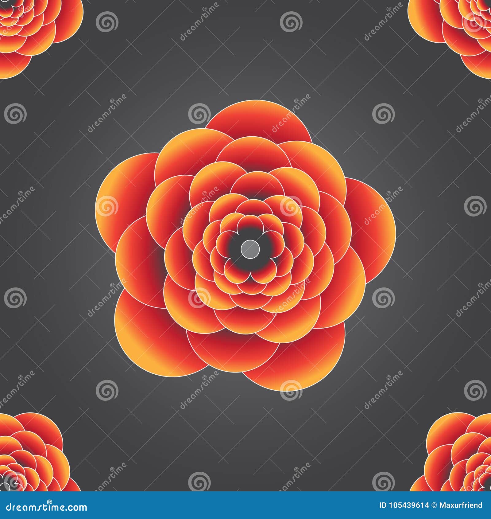 Seamless 3d Colourful Embossed Flower High Resolution Background Pattern.  Used for Wallpaper, Pattern Files, Web Page Background, Stock Vector -  Illustration of application, graphic: 105439614