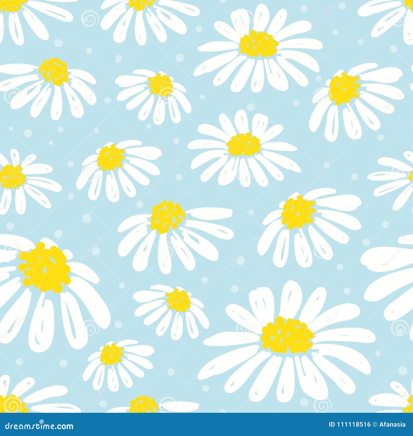 Seamless Daisy Pattern Vector Background With White Chamomiles Stock Vector Illustration Of Summer Spring Seamless Daisy Pattern Vector Background With White Chamomiles Stock Vector Illustration Of Summer Spring