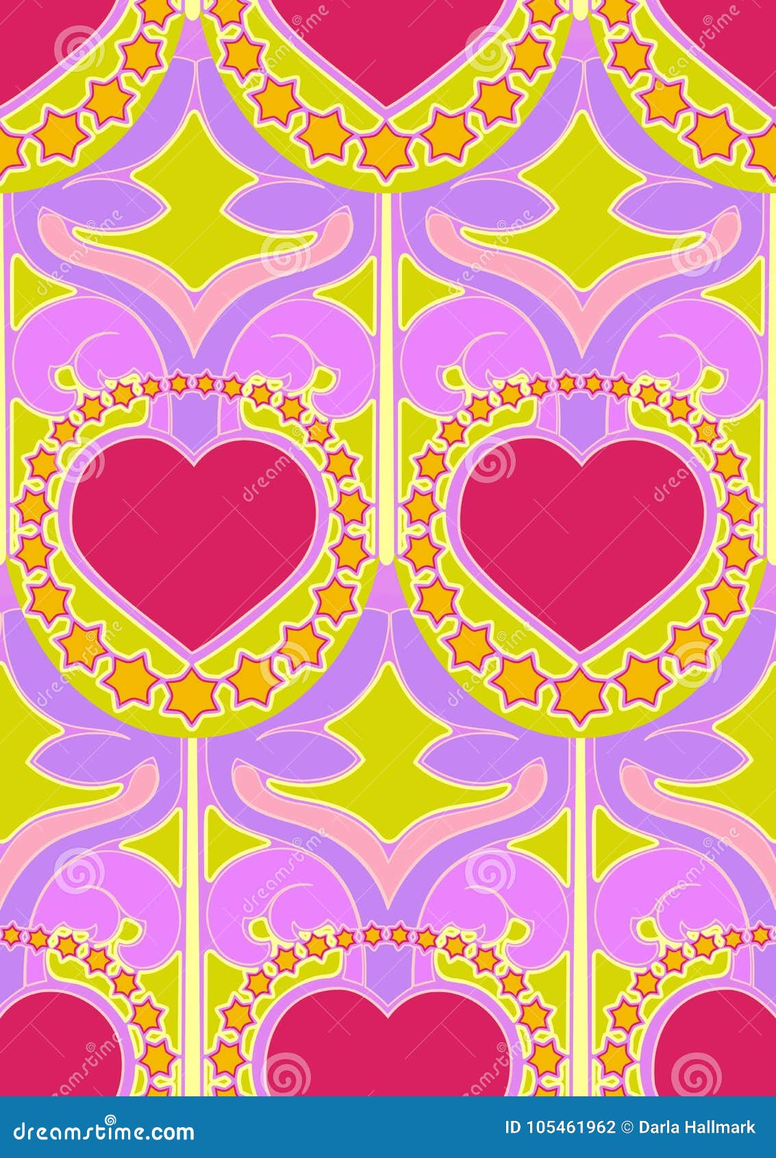 Peace And Love Wallpaper Pattern Stock Vector Illustration Of