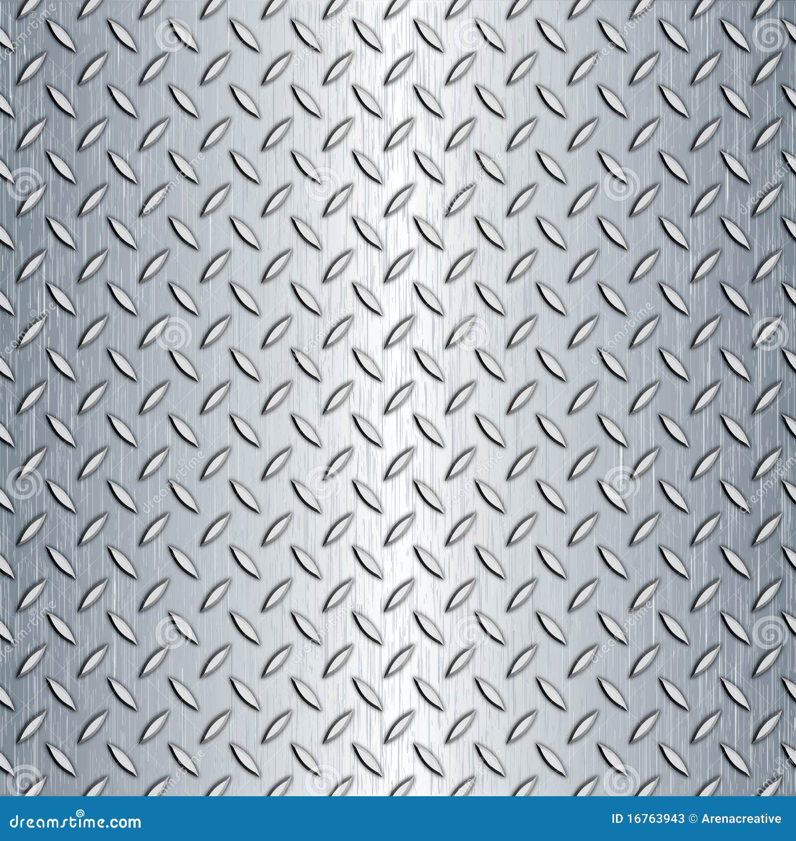 Seamless Diamond Plate Texture Stock Illustration Illustration