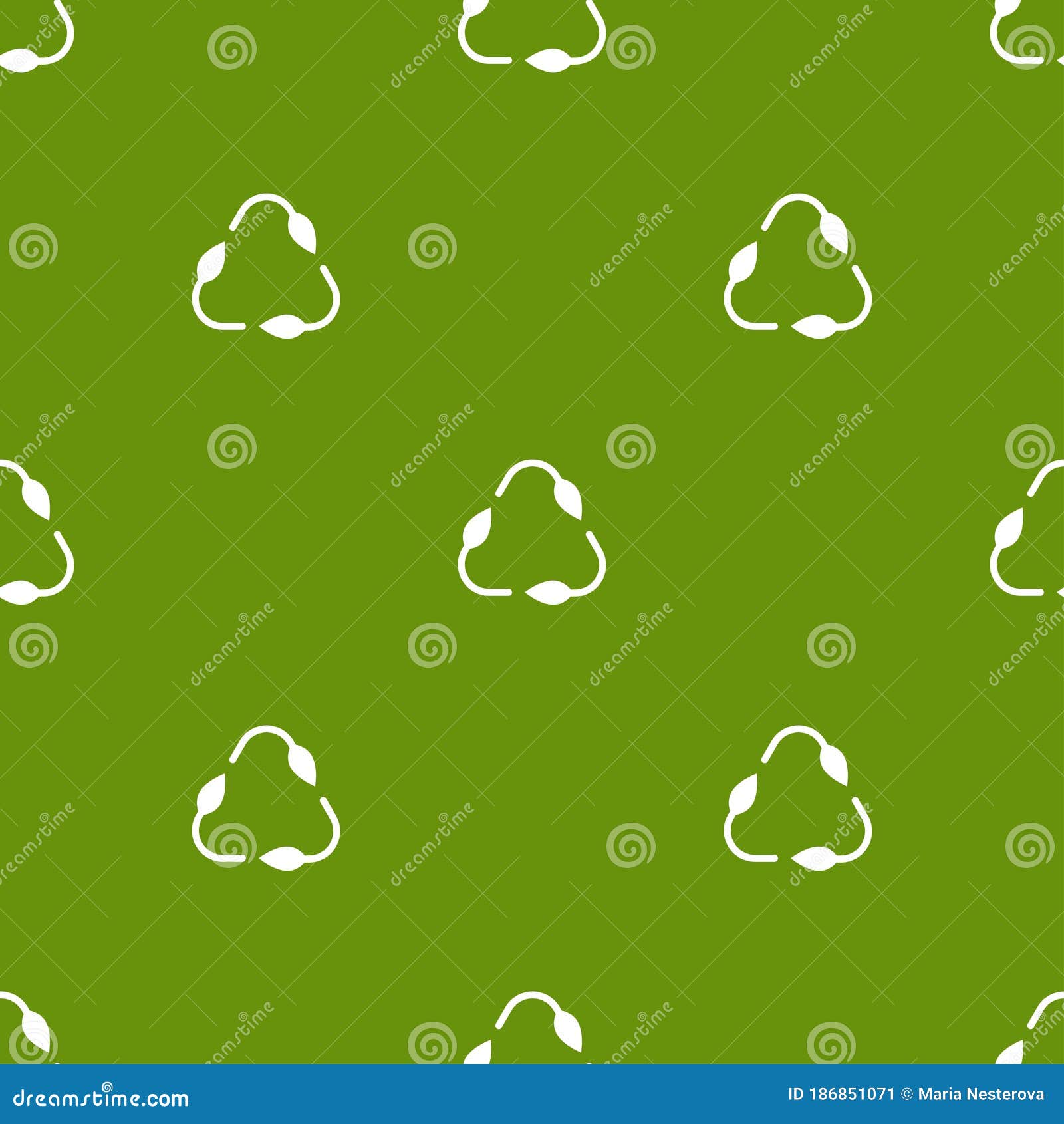 Seamless Eco Pattern. Three Arrows with Leaves Eco Recycle Stock  Illustration - Illustration of ornament, footprint: 186851071