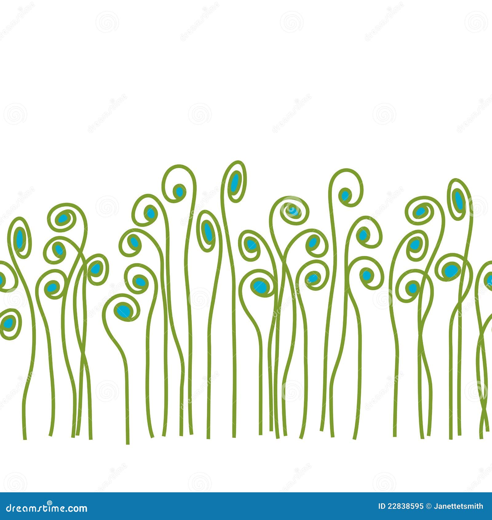 Seamless Fiddle Fern Border Royalty Free Stock Photo - Image: 22838595 Seamless Fiddle Fern Border Royalty Free Stock Photo - Image: 22838595
