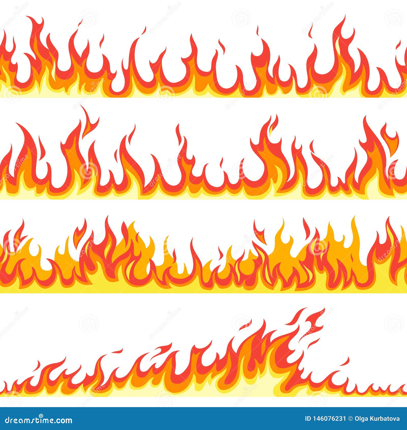 Seamless Fire Flame. Fires Flaming Pattern, Flammable Line Blaze Hot  Temperature, Gas Blazing Wallpaper Cartoon Vector Stock Vector -  Illustration of bonfire, furious: 146076231