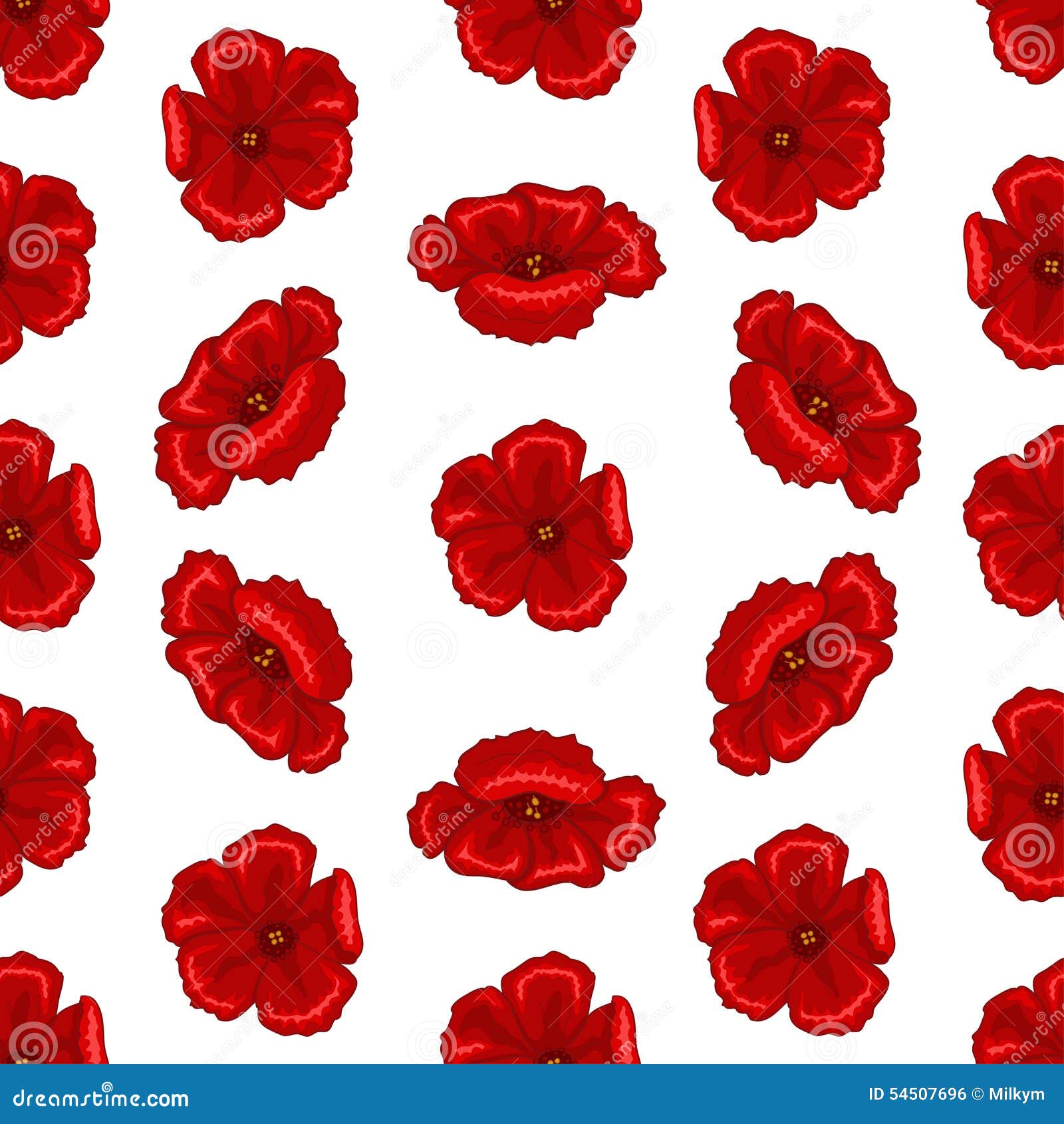 Seamless flower texture stock vector. Illustration of grass - 54507696