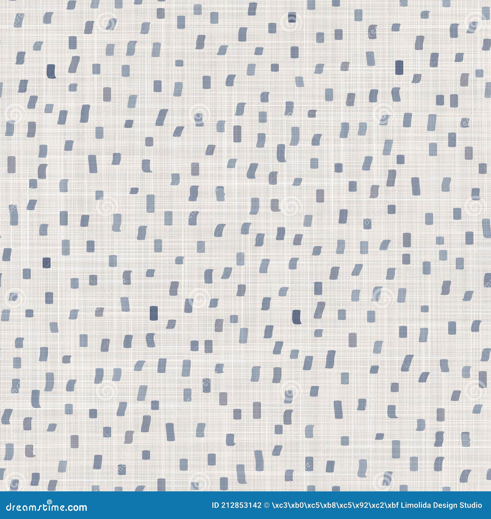 Seamless French Farmhouse Dotty Linen Pattern. Provence Blue White Woven  Texture. Shabby Chic Style Decorative Circle Stock Illustration -  Illustration of flourish, provence: 212853142