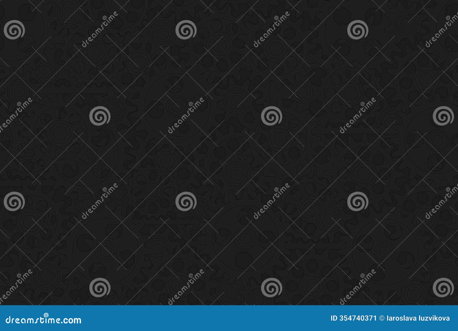 seamless gears pattern dark gray black tech background. industrial mechanics texture.  flat  drawing web page fill