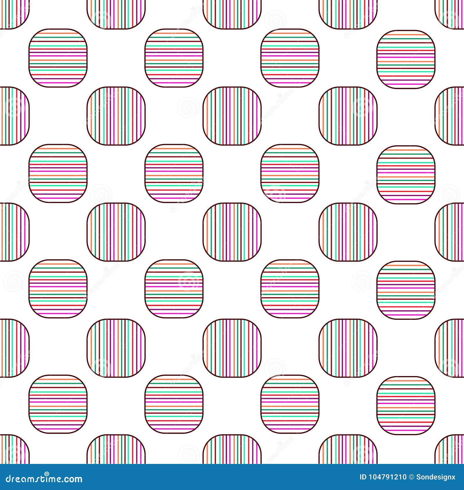 Seamless Geometric Pattern Vector Design Vintage Retro