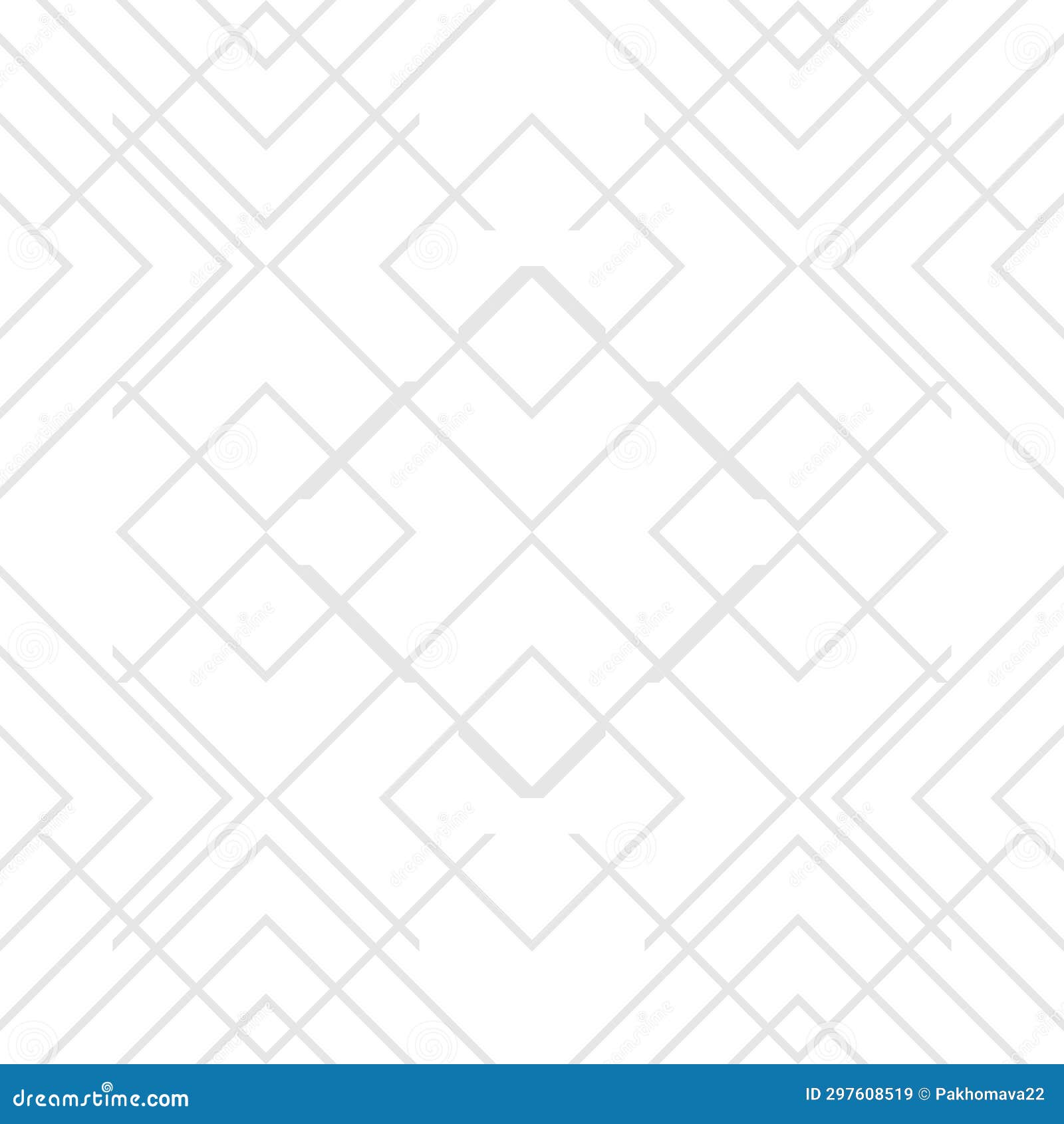 Seamless Gray Diamond Pattern Made from Straight Lines To Create Fabric
