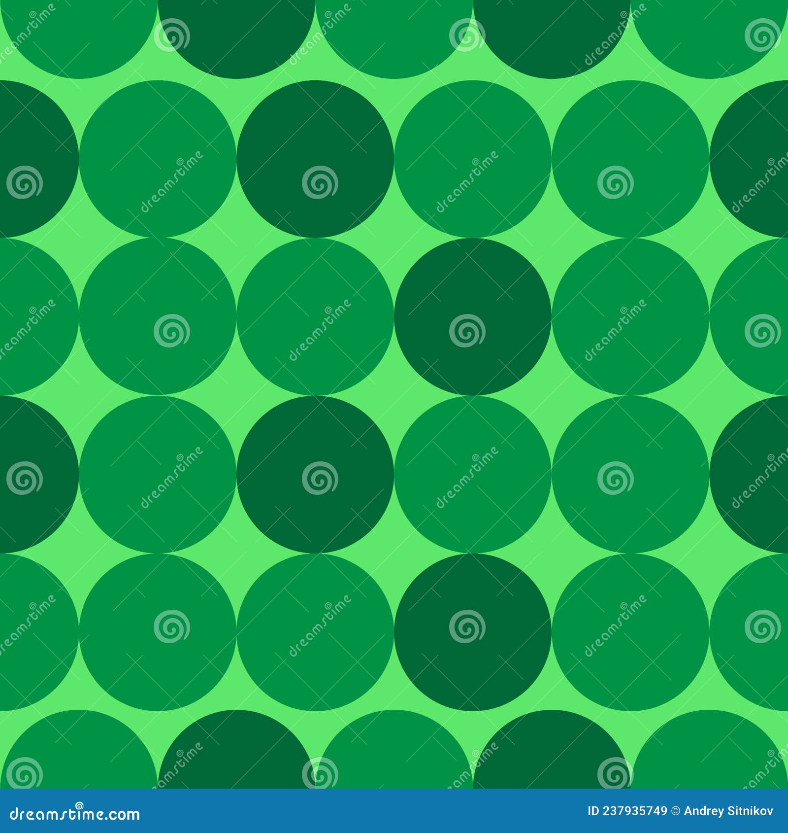 Seamless Green Background Consisting of Circles Stock Vector ...