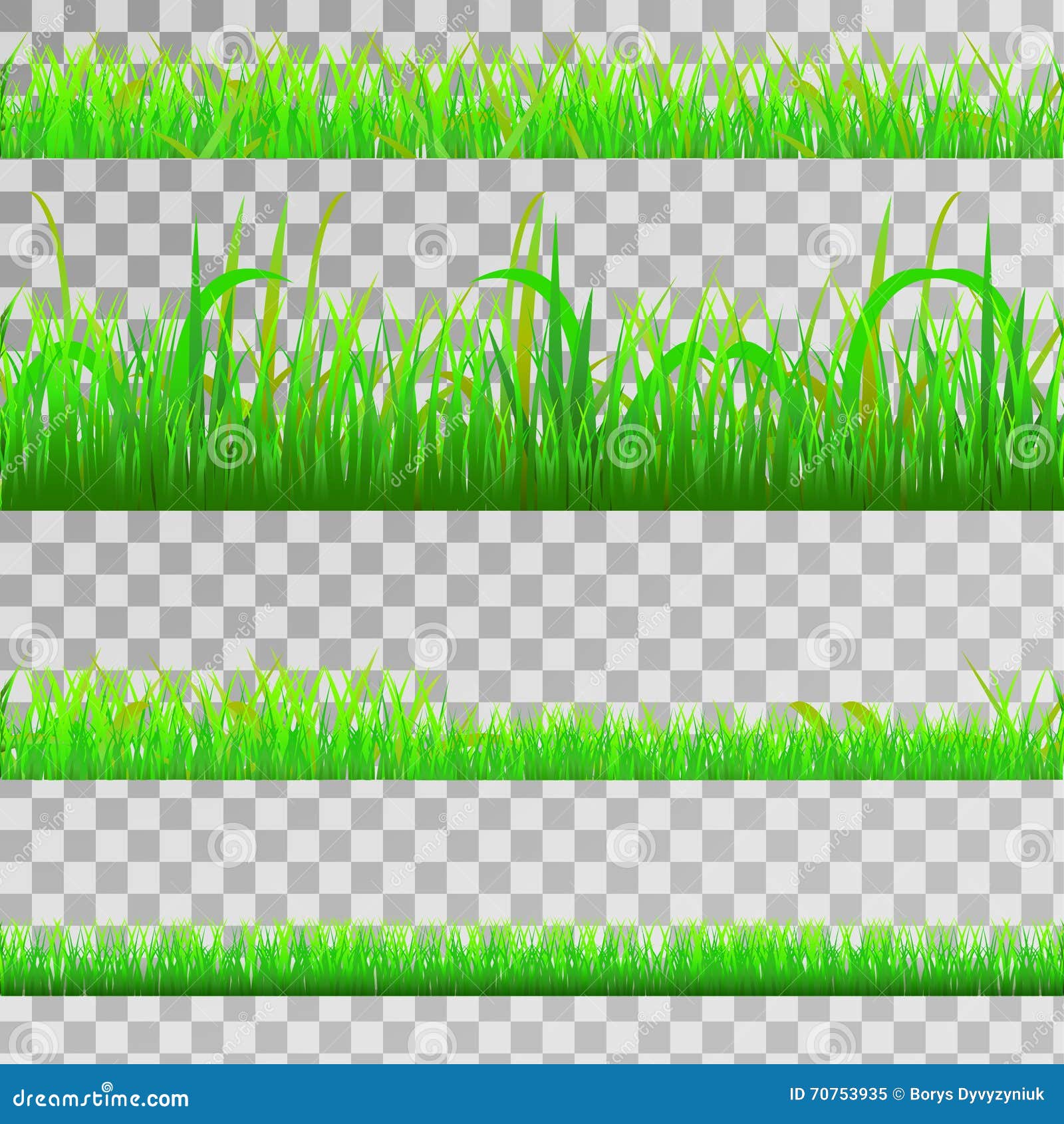 Seamless green grass stock vector. Illustration of foliage 70753935