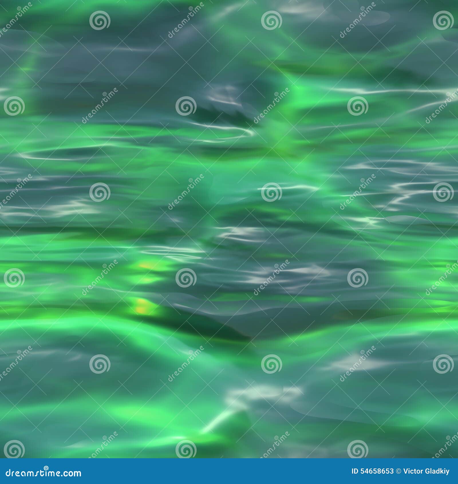 Seamless Green Water Background Stock Illustration Illustration of