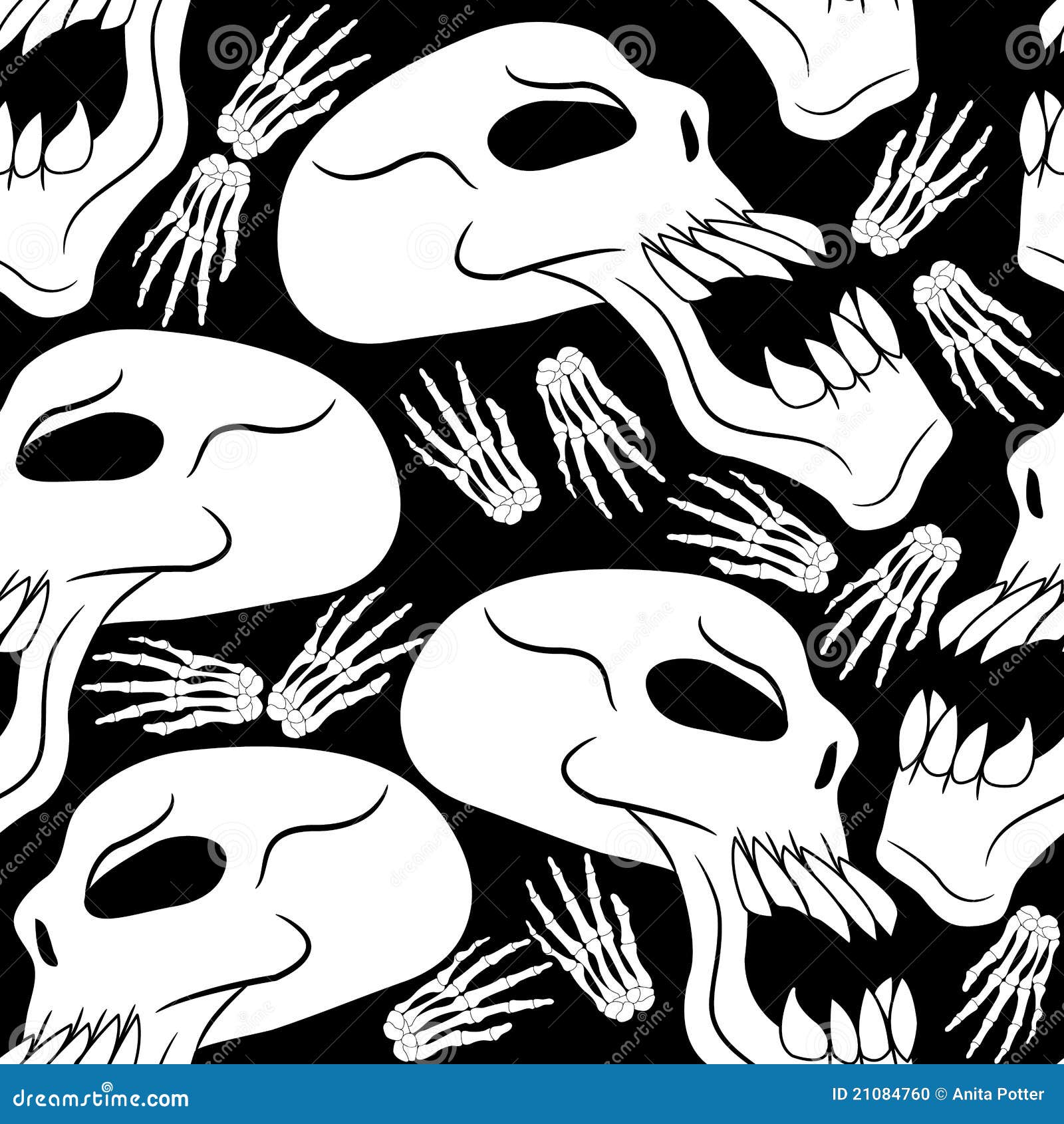 Seamless Halloween Background Stock Vector - Illustration of repetitive