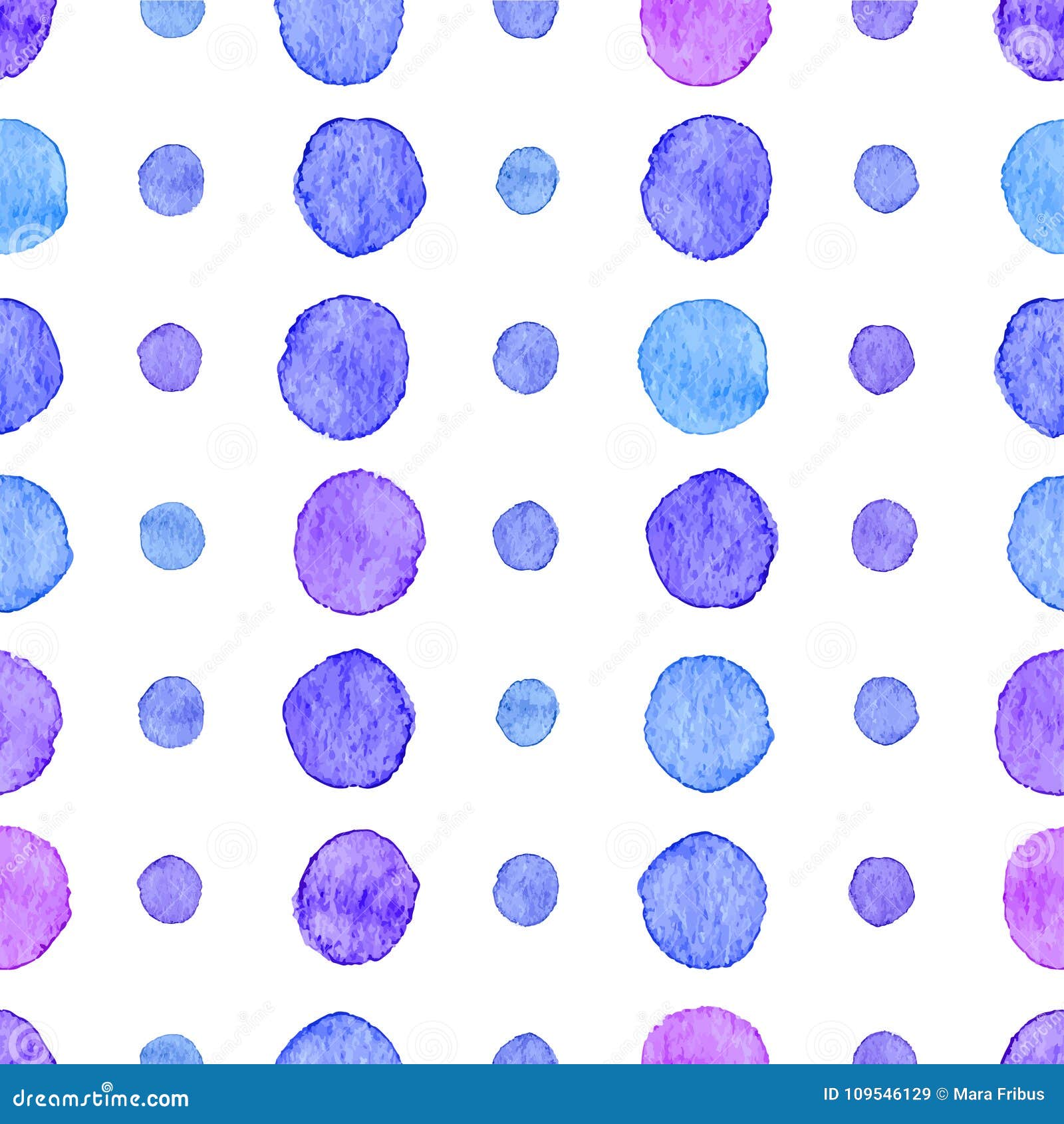 Seamless Watercolor Dots Pattern Stock Vector - Illustration of paper ...