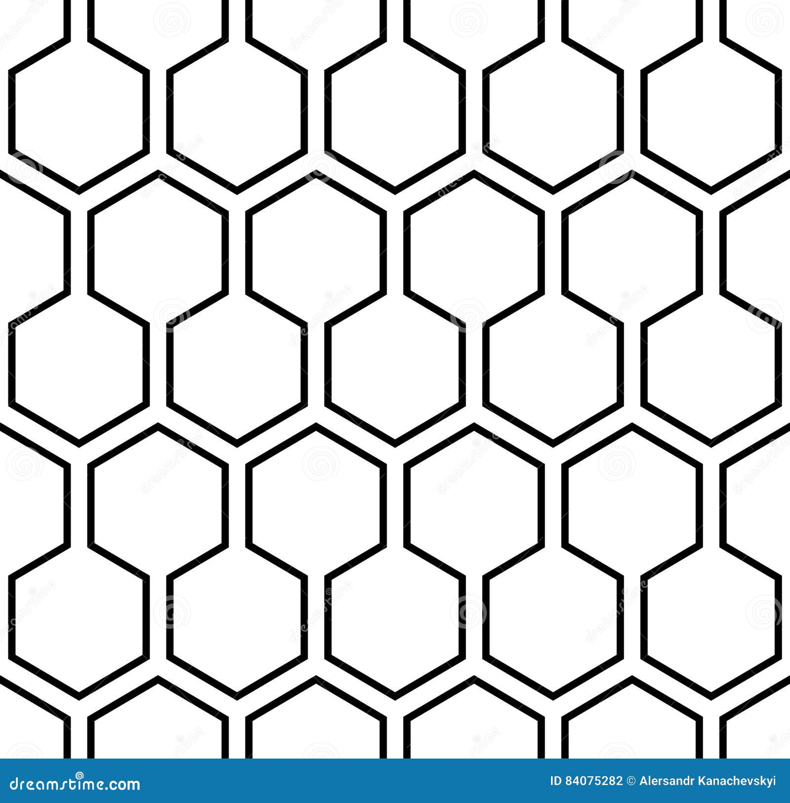 Seamless Hexagon Pattern Vector Eps 10 Stock Illustration