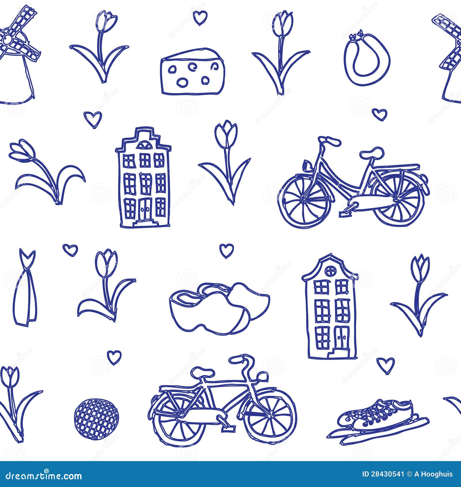 Seamless Holland pattern stock vector. Illustration of generator 28430541