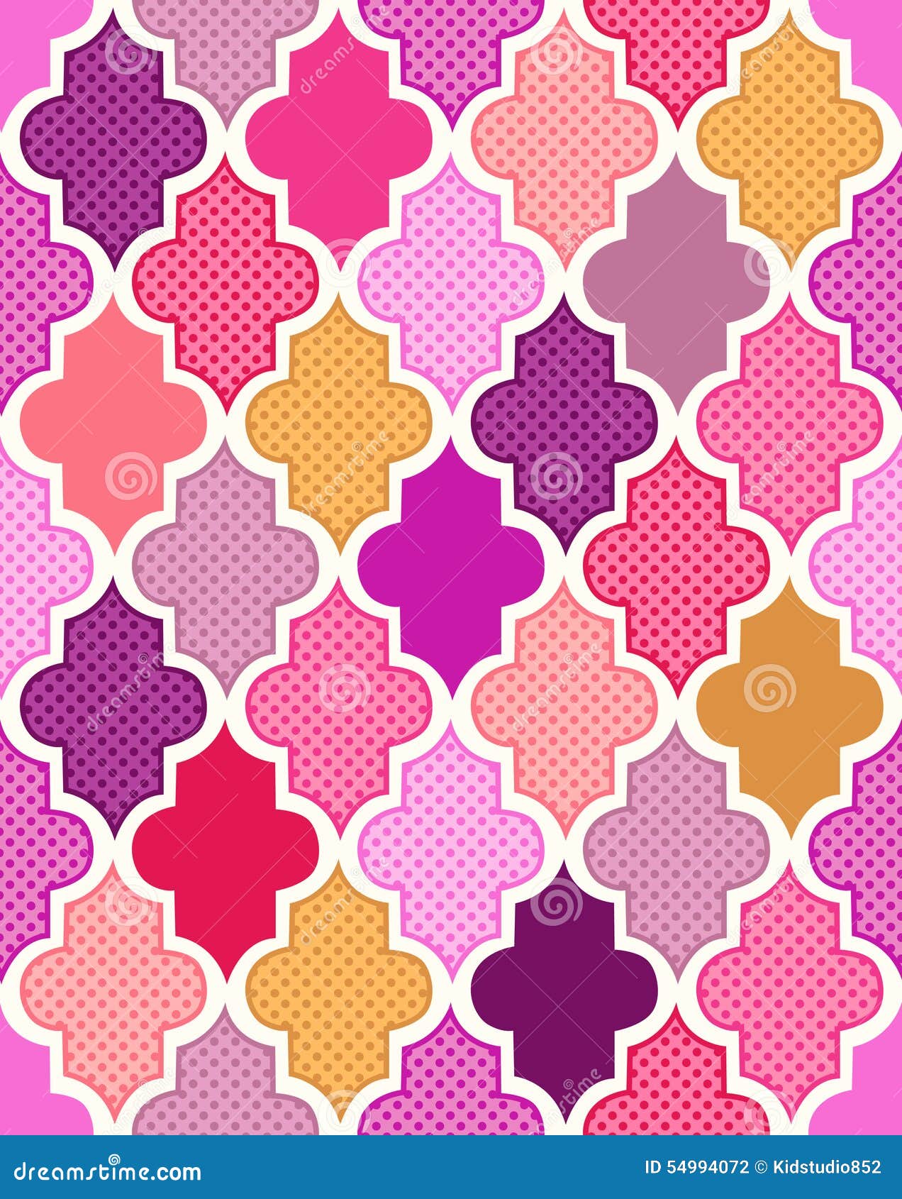 Seamless Islamic Tiles Textured Background Stock Vector Illustration