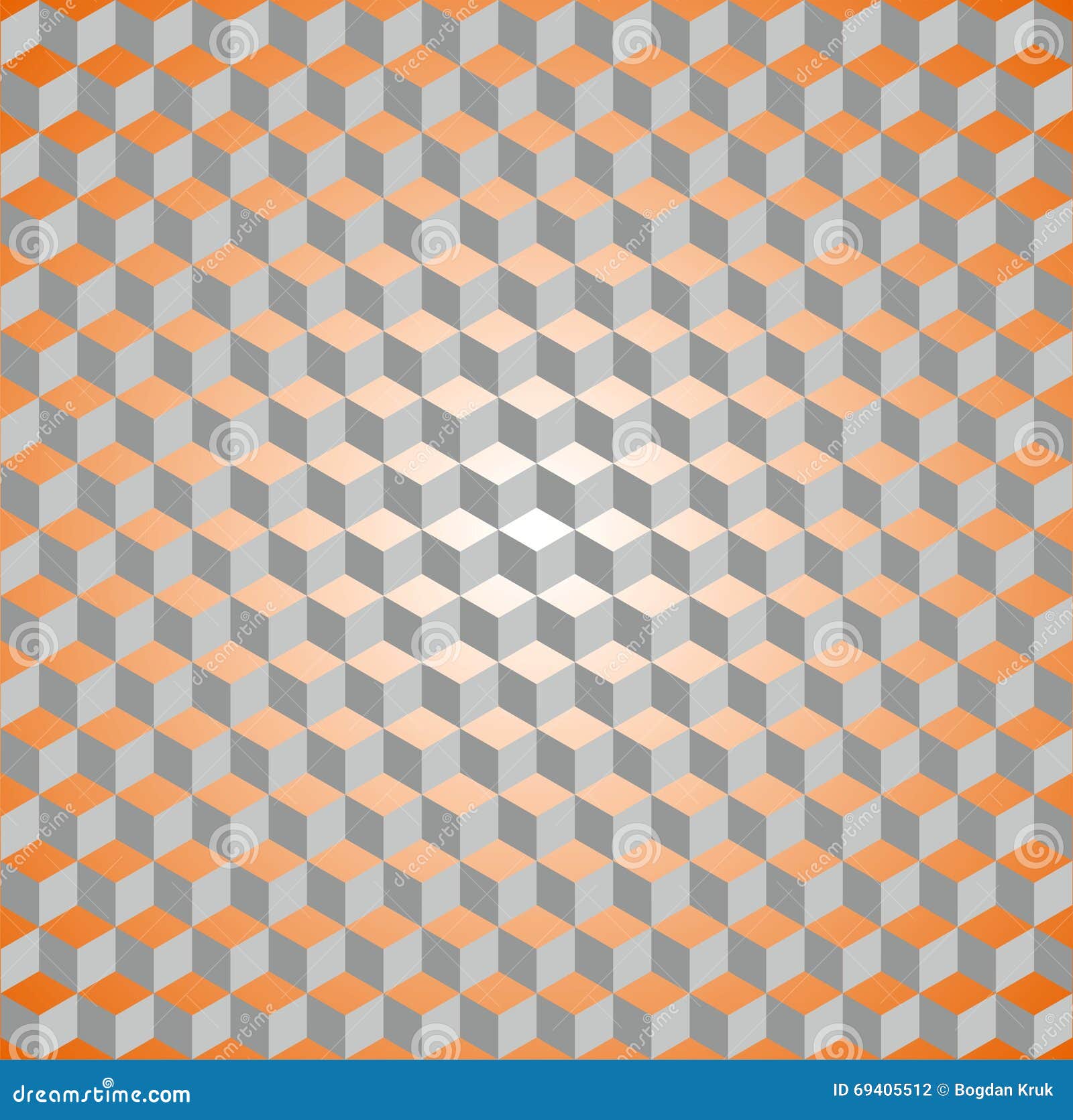 Seamless Isometric Cube Pattern Stock Vector - Illustration of ...