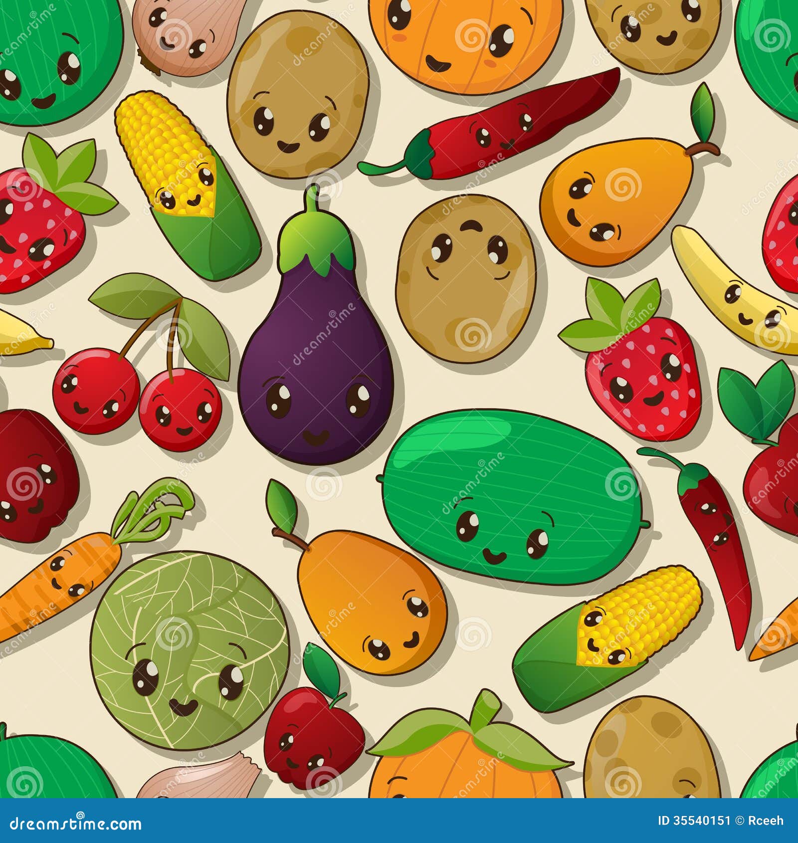 drawings tumblr patterns easy Pattern 35540151 Image Stock  Kawaii Image: Seamless