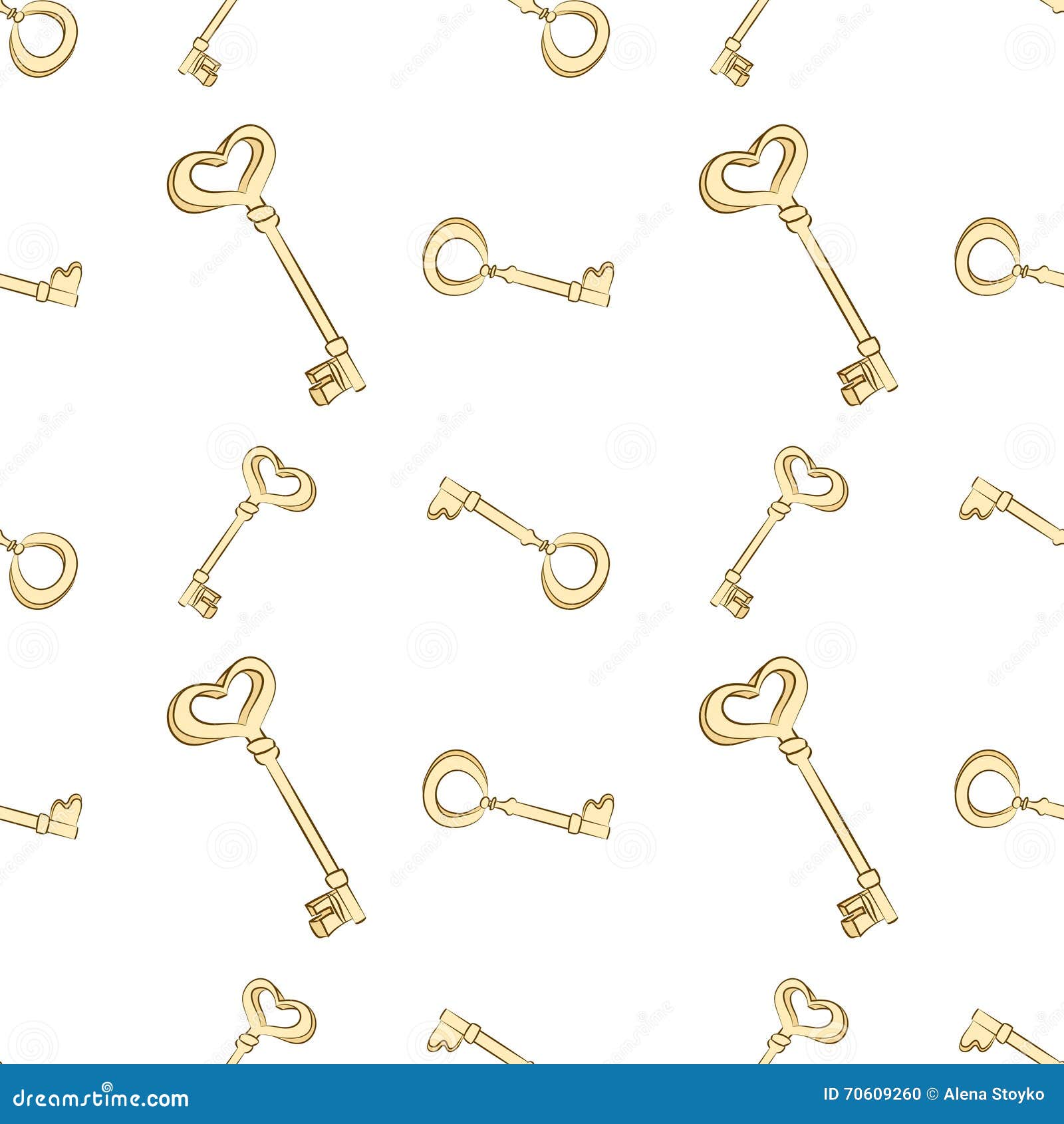 Seamless keys pattern stock vector. Illustration of door 70609260