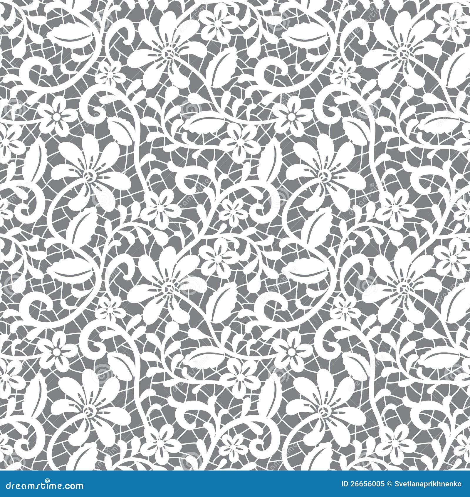 Seamless Floral Lace Pattern Royalty Free SVG, Cliparts, Vectors, And Stock  Image