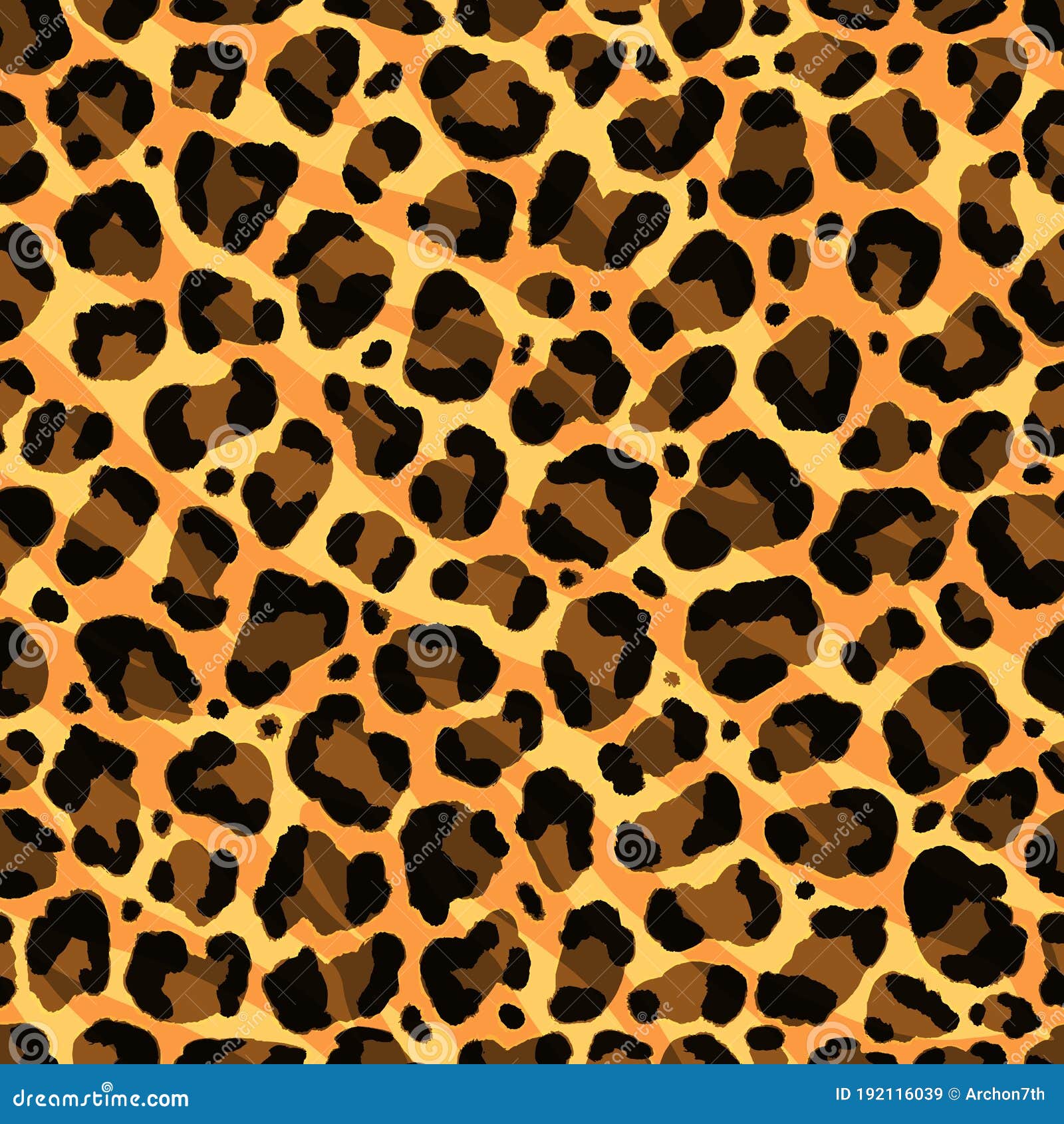 Seamless leopard wild pattern animal print Vector Image