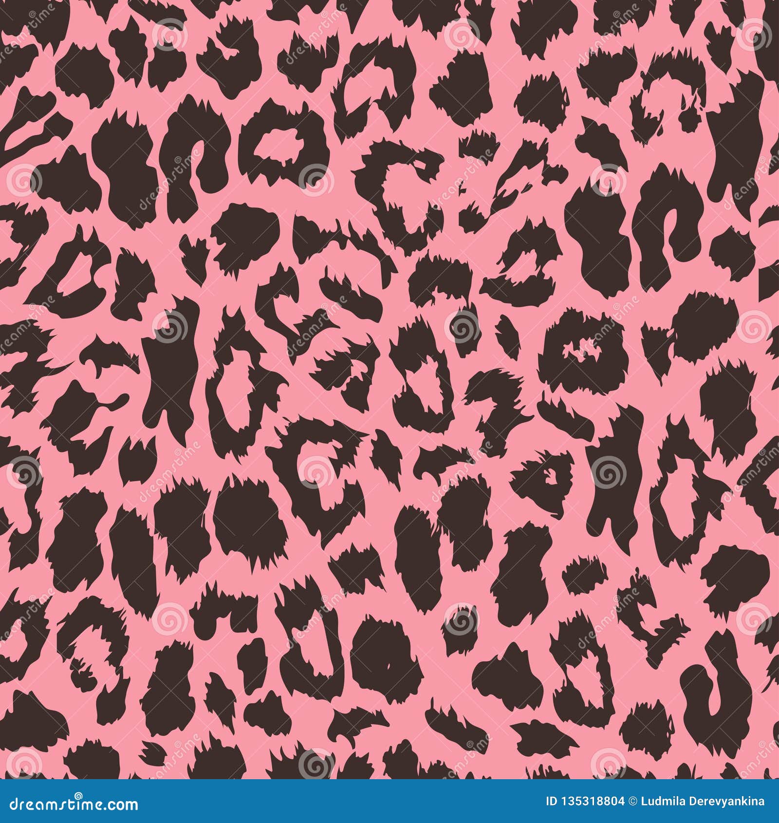 Seamless Leopard Print. Vector Pattern, Texture, Background Stock ...