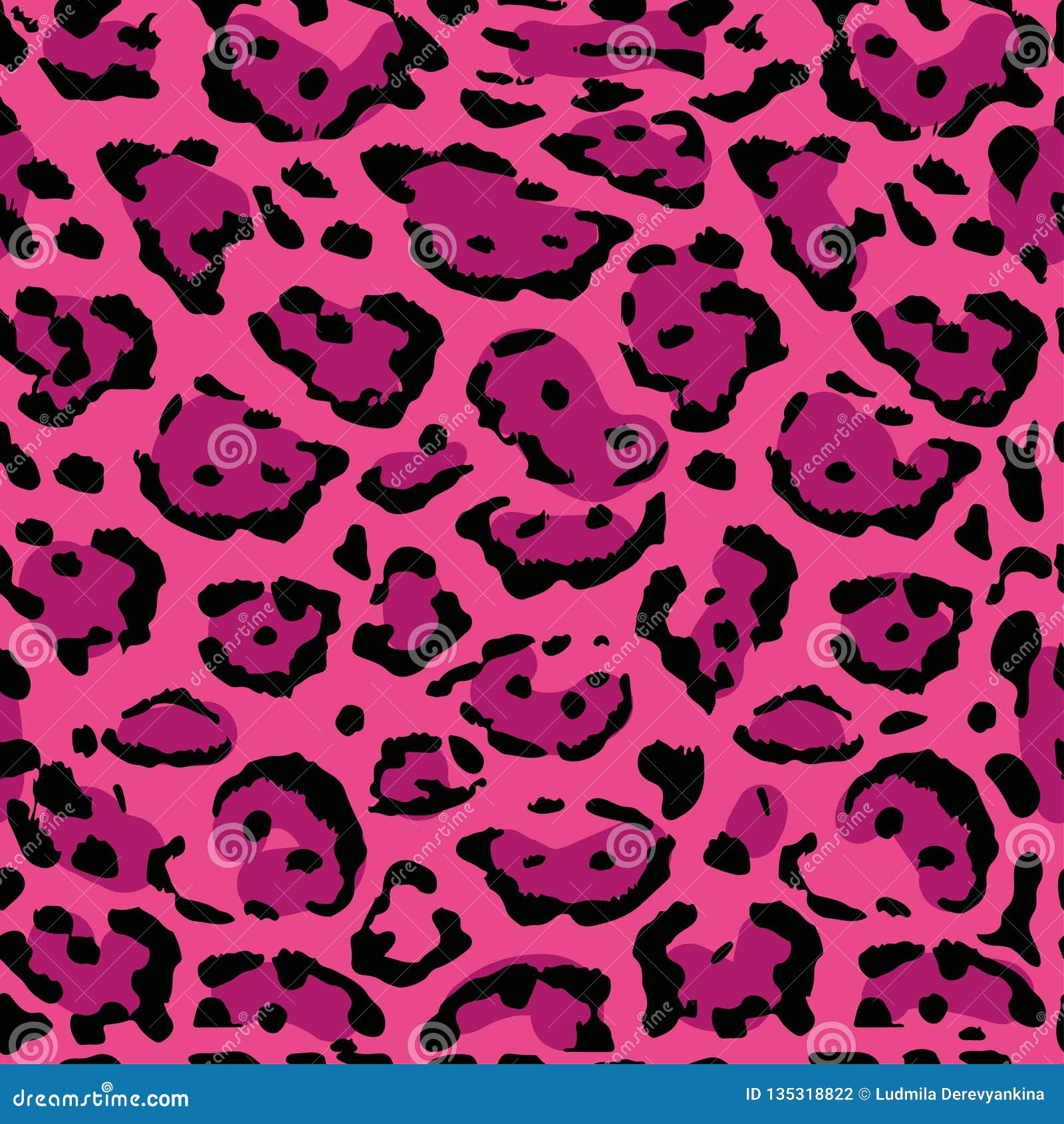 Seamless Leopard Print. Vector Pattern, Texture, Background Stock ...