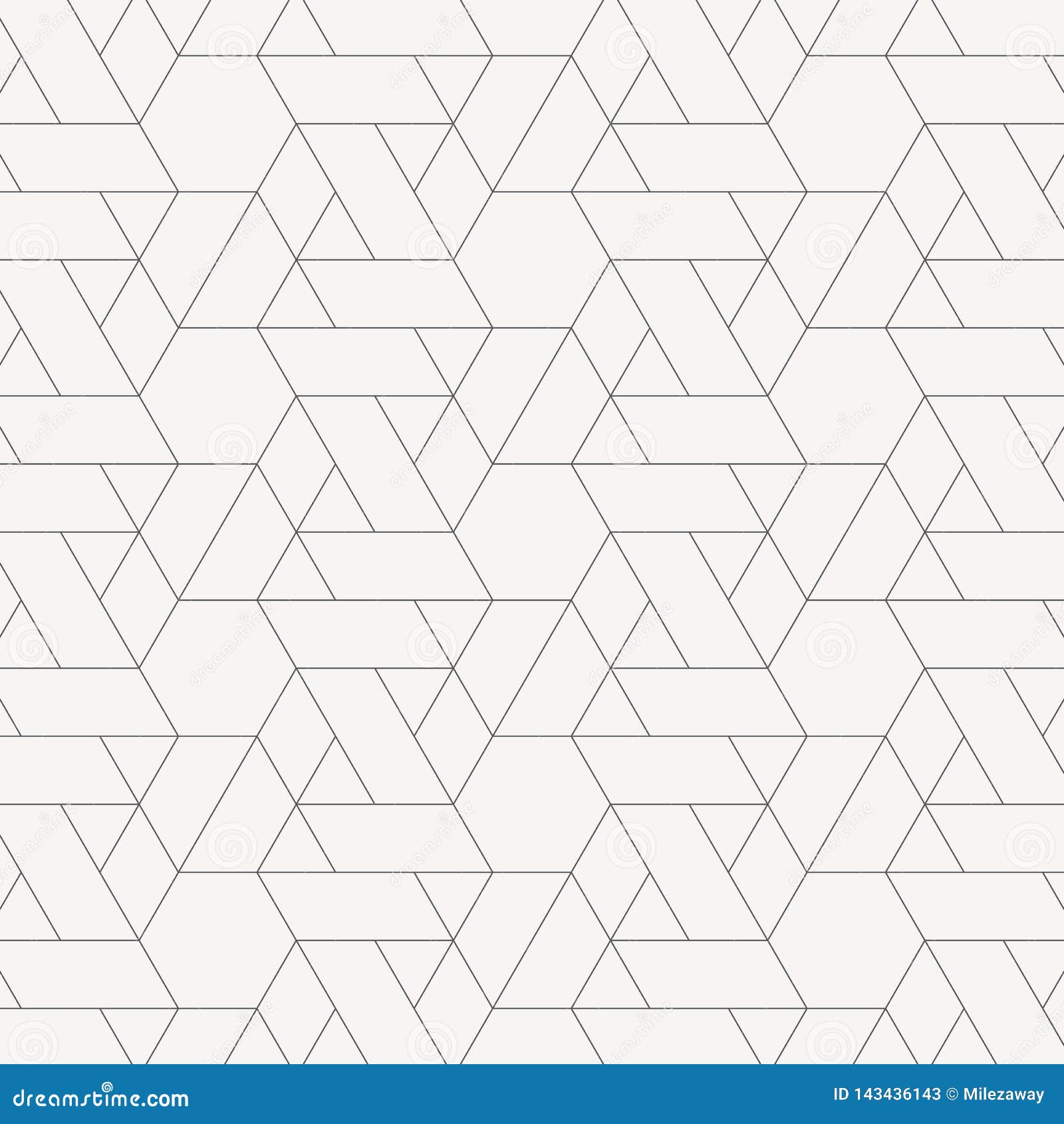 Seamless Linear Pattern with Crossing Thin Poly Lines, Polygons