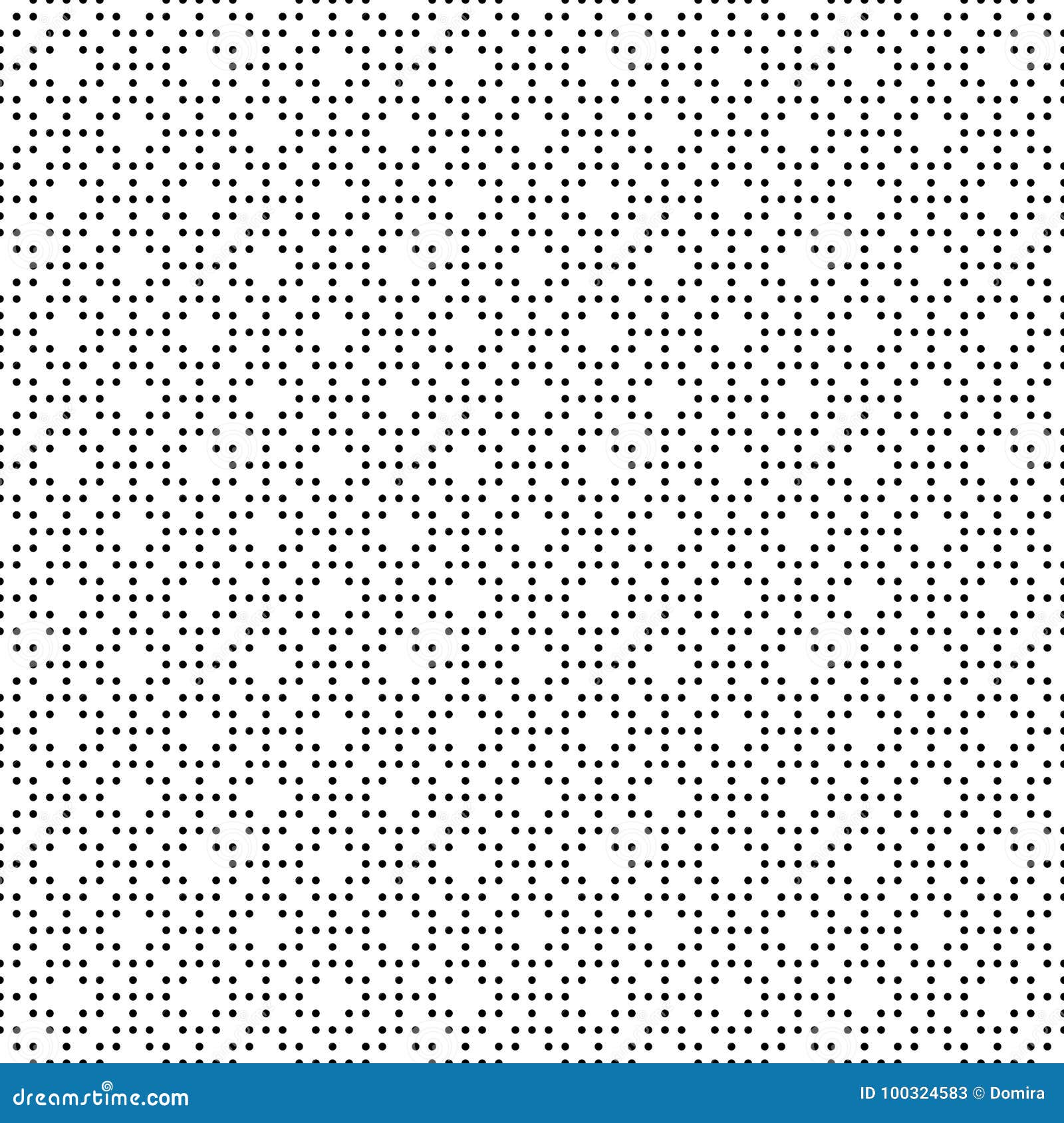 Seamless Monochrome Dots Pattern. Simple Black White Geometric Texture ...