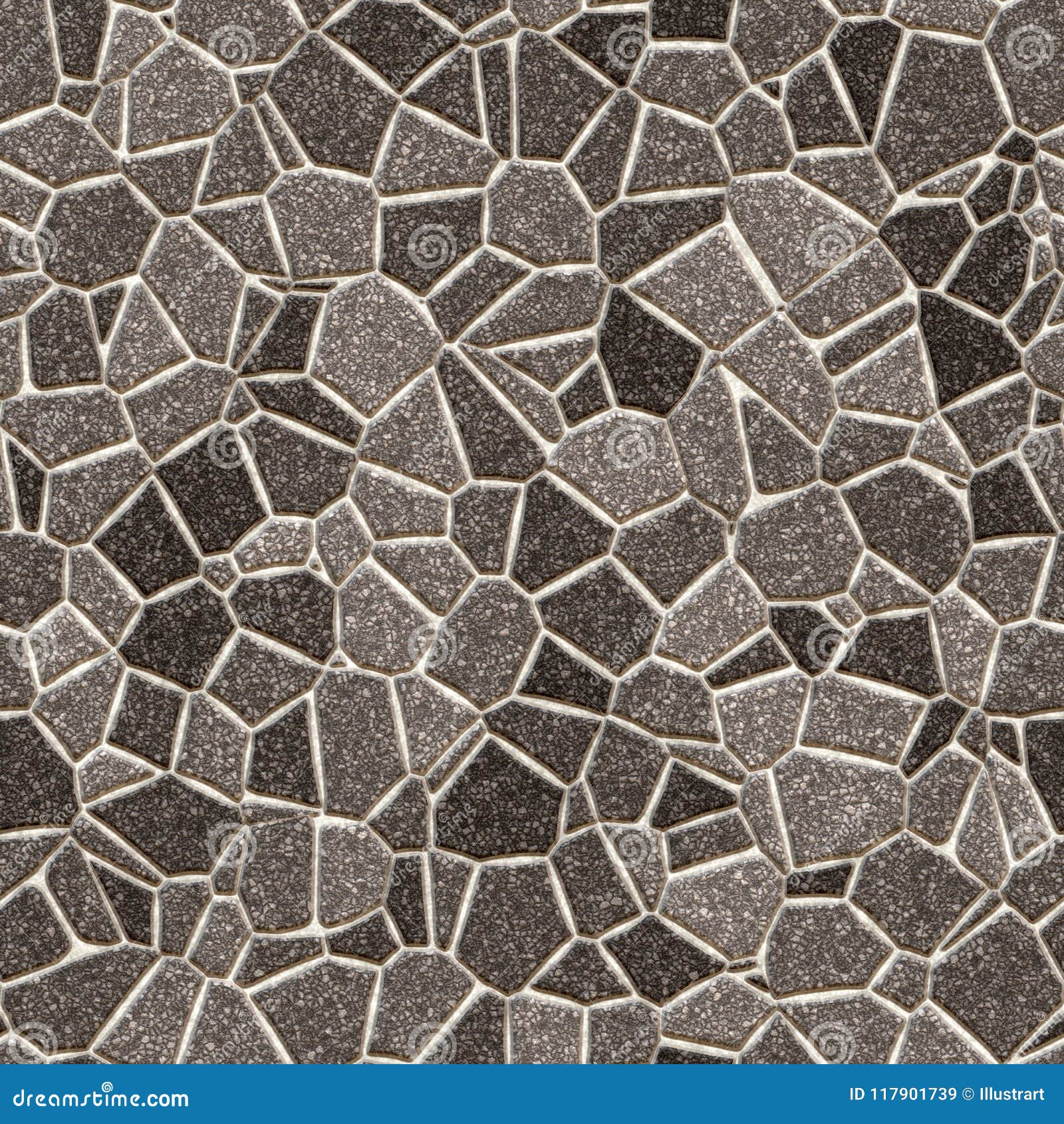 Seamless Mosaic Stone Texture Royalty-Free Stock Photography