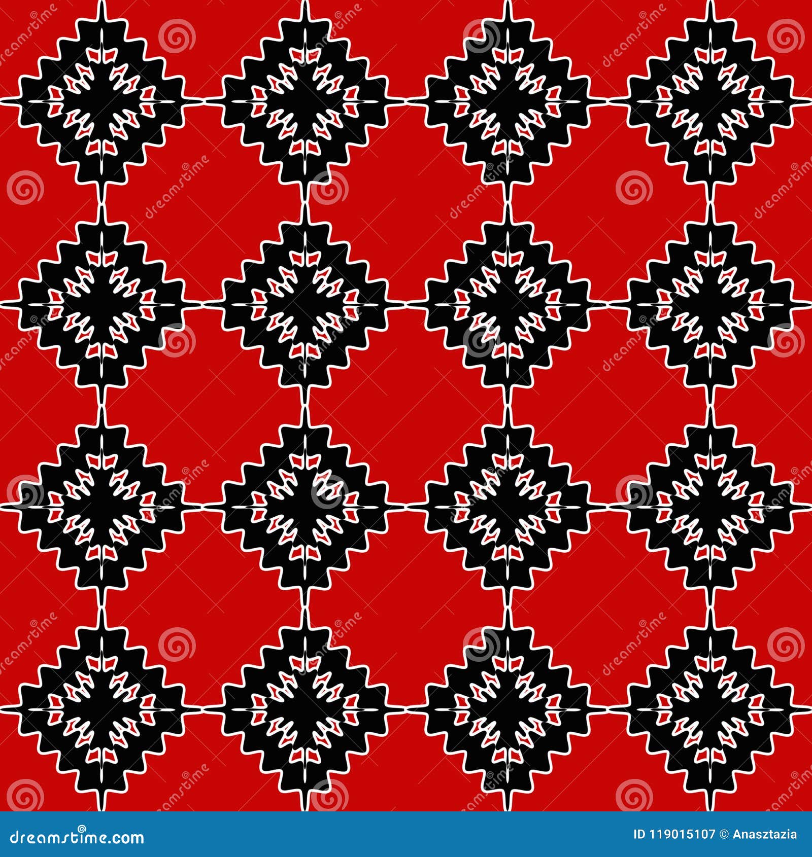 Seamless Native Ethnic Pattern Decoration Stock Illustration