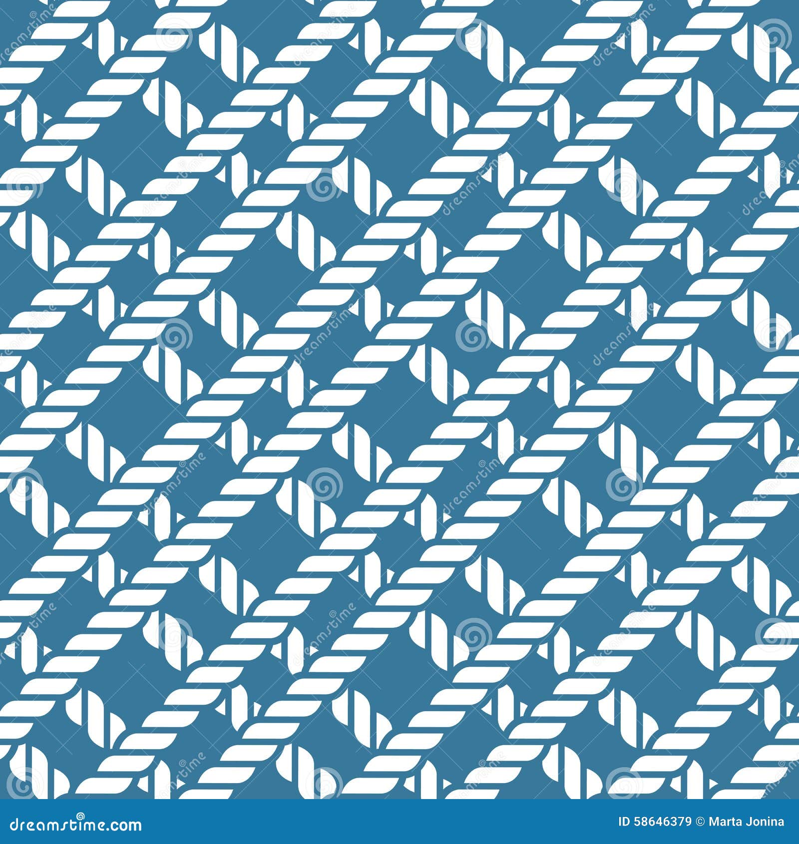 Seamless Nautical Rope Knot Pattern, Lattice Stock Vector - Illustration of  graphic, jute: 58646379