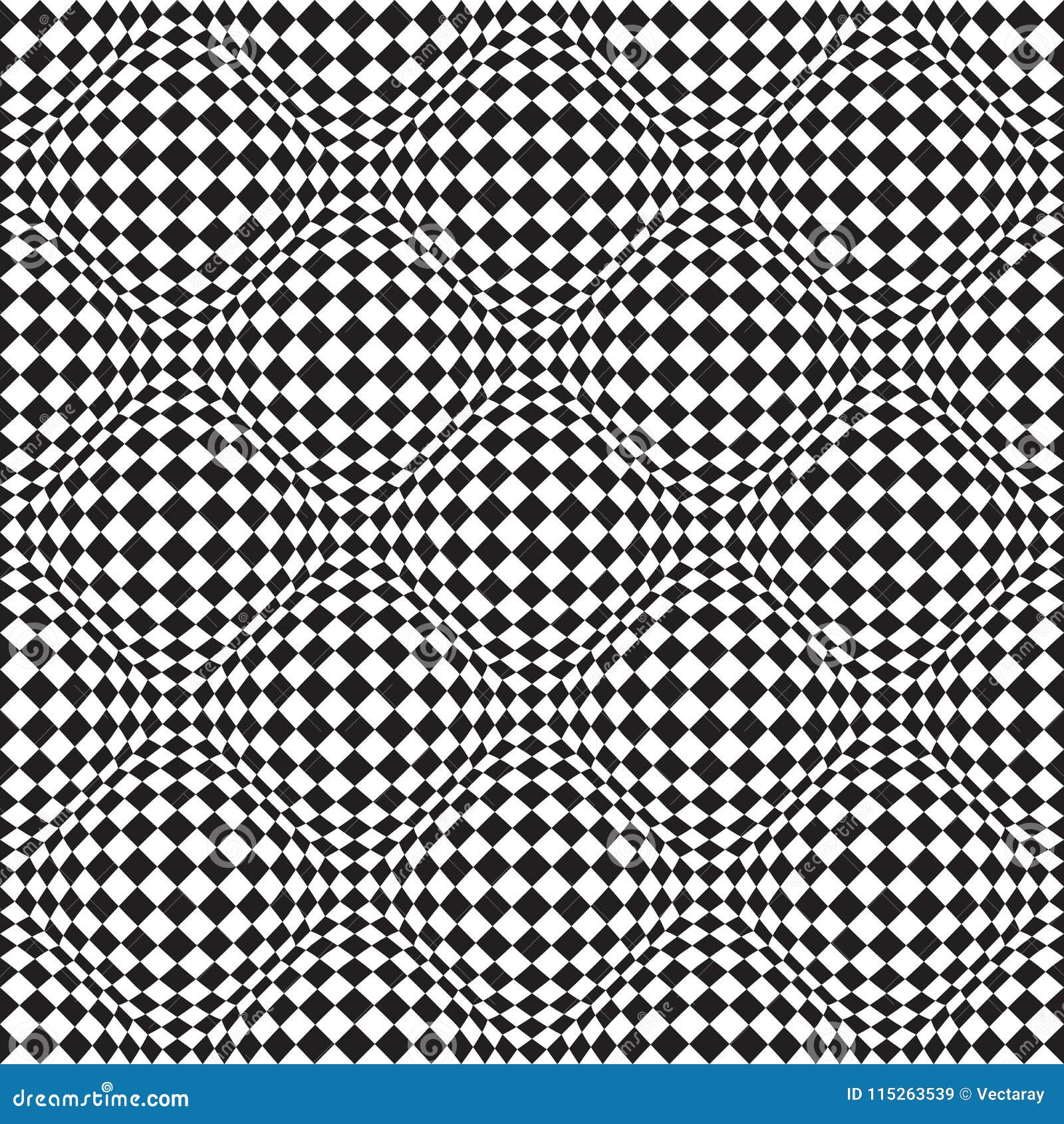 Download Seamless Op Art Distortion Pattern In Vector Format Stock Illustration - Illustration of ...