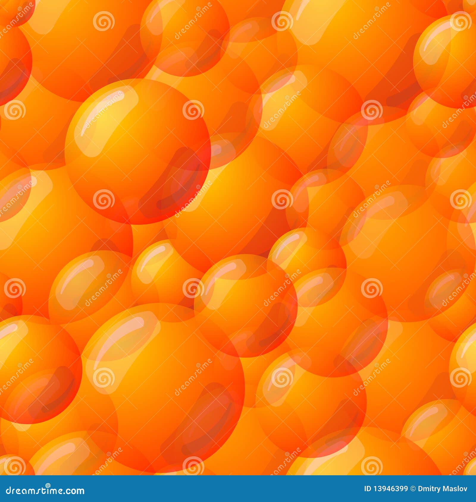 Seamless Orange Ball Pattern Stock Vector Illustration of ball, orange 13946399