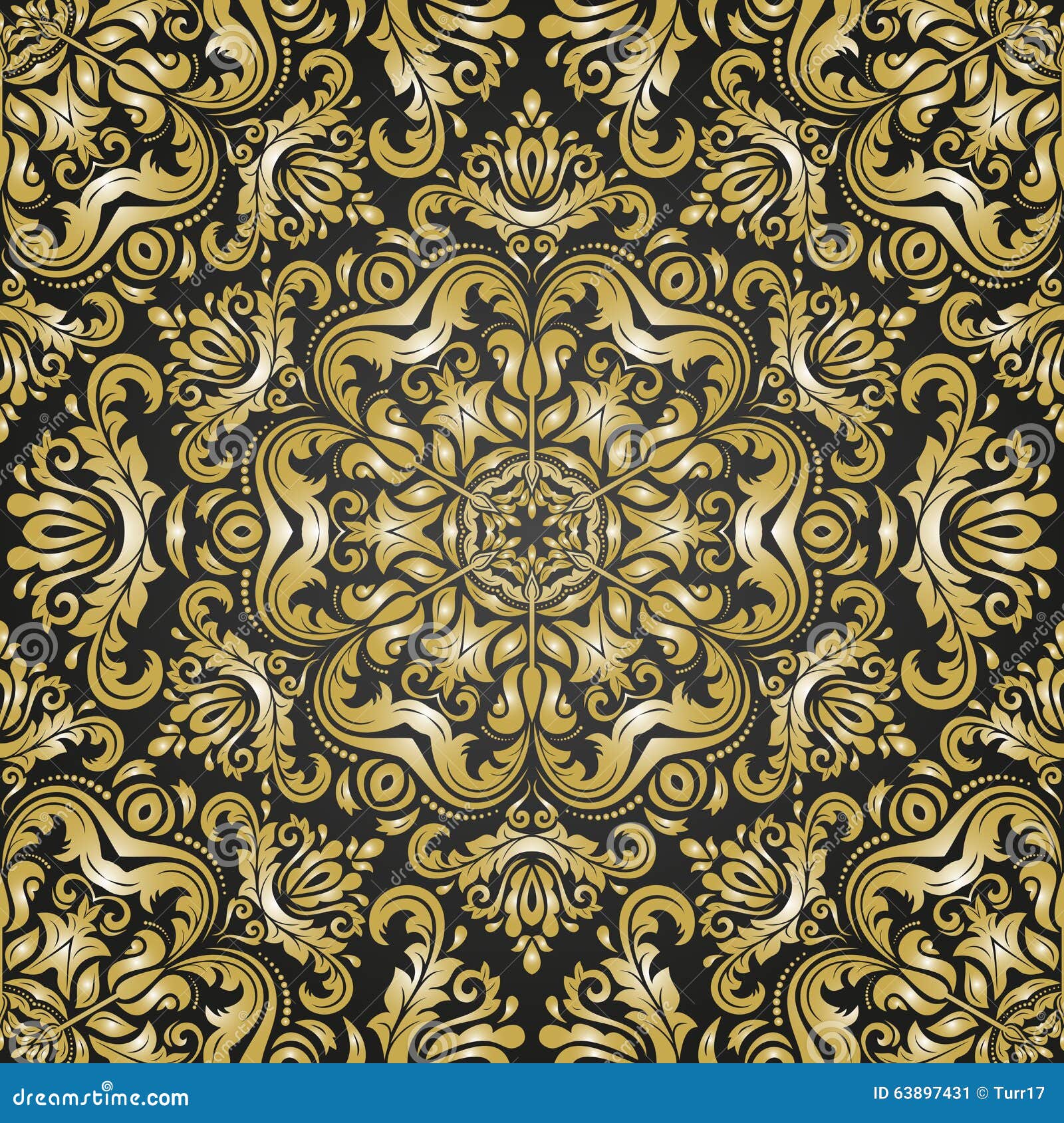 Seamless Oriental Background Stock Illustration Illustration of