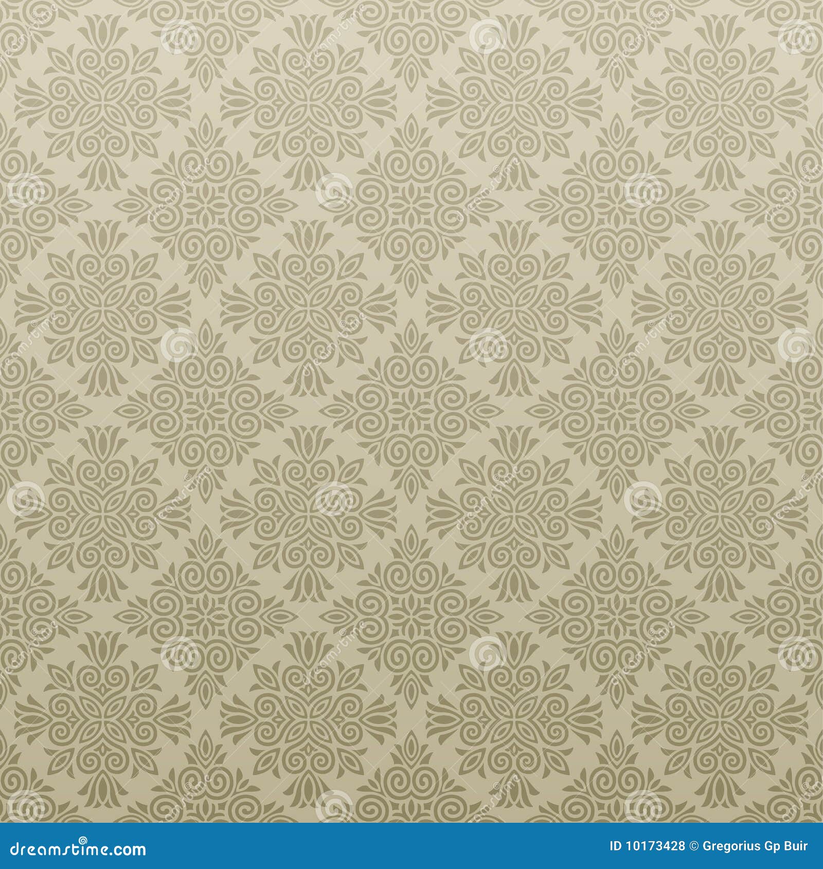 Seamless Ornamental Wallpaper Stock Vector Illustration of retro