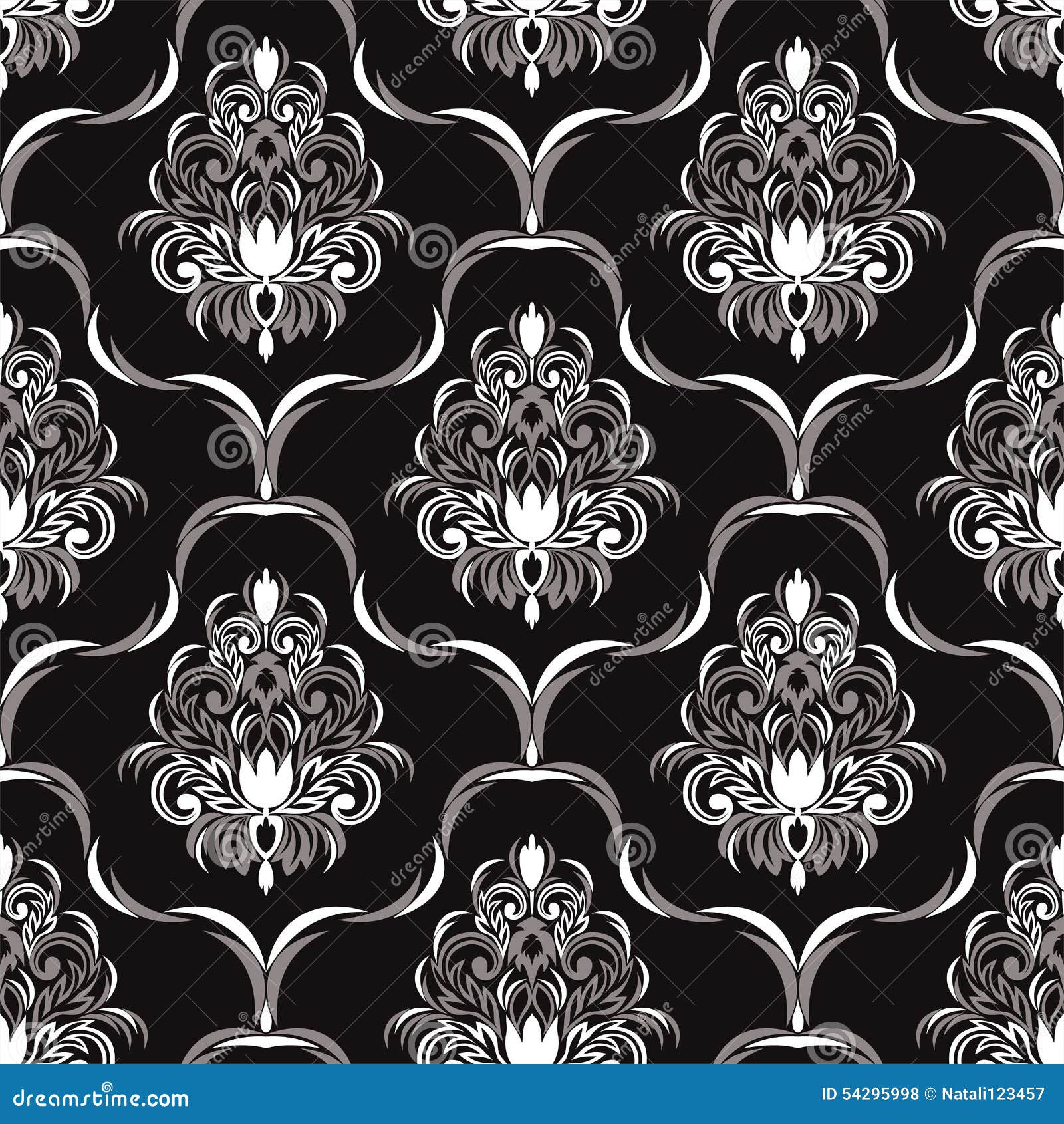 Seamless Ornate Wallpaper for Design Stock Vector Illustration of