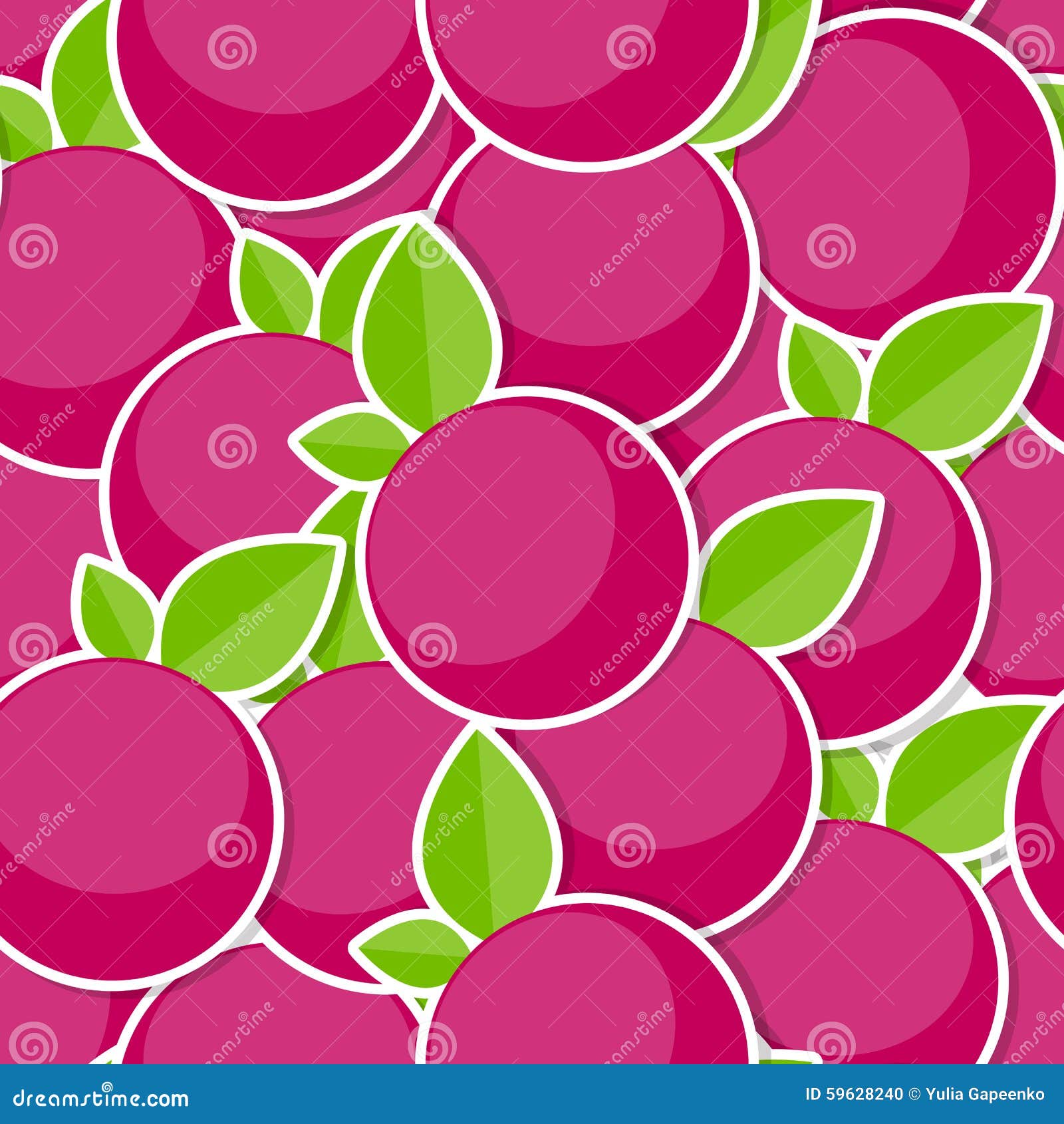 Seamless Pattern Background from Berrys Vector Stock Vector