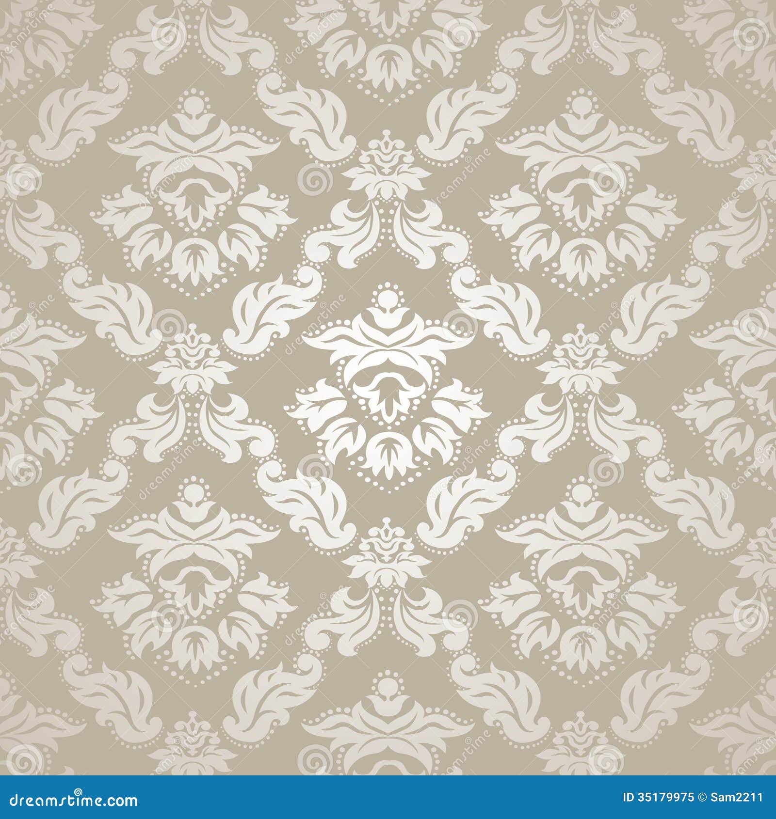 Seamless Pattern Background.Damask Wallpaper Stock Vector ...