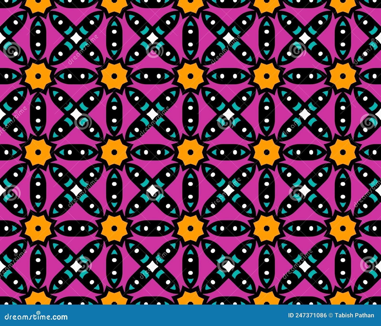 Seamless Pattern Background Illustration in Different Colors and