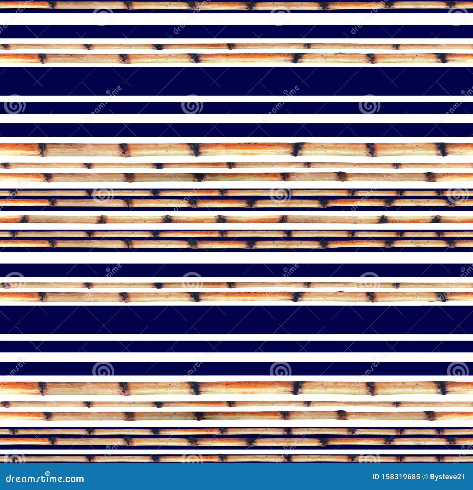 seamless pattern bambu tree and lines style 