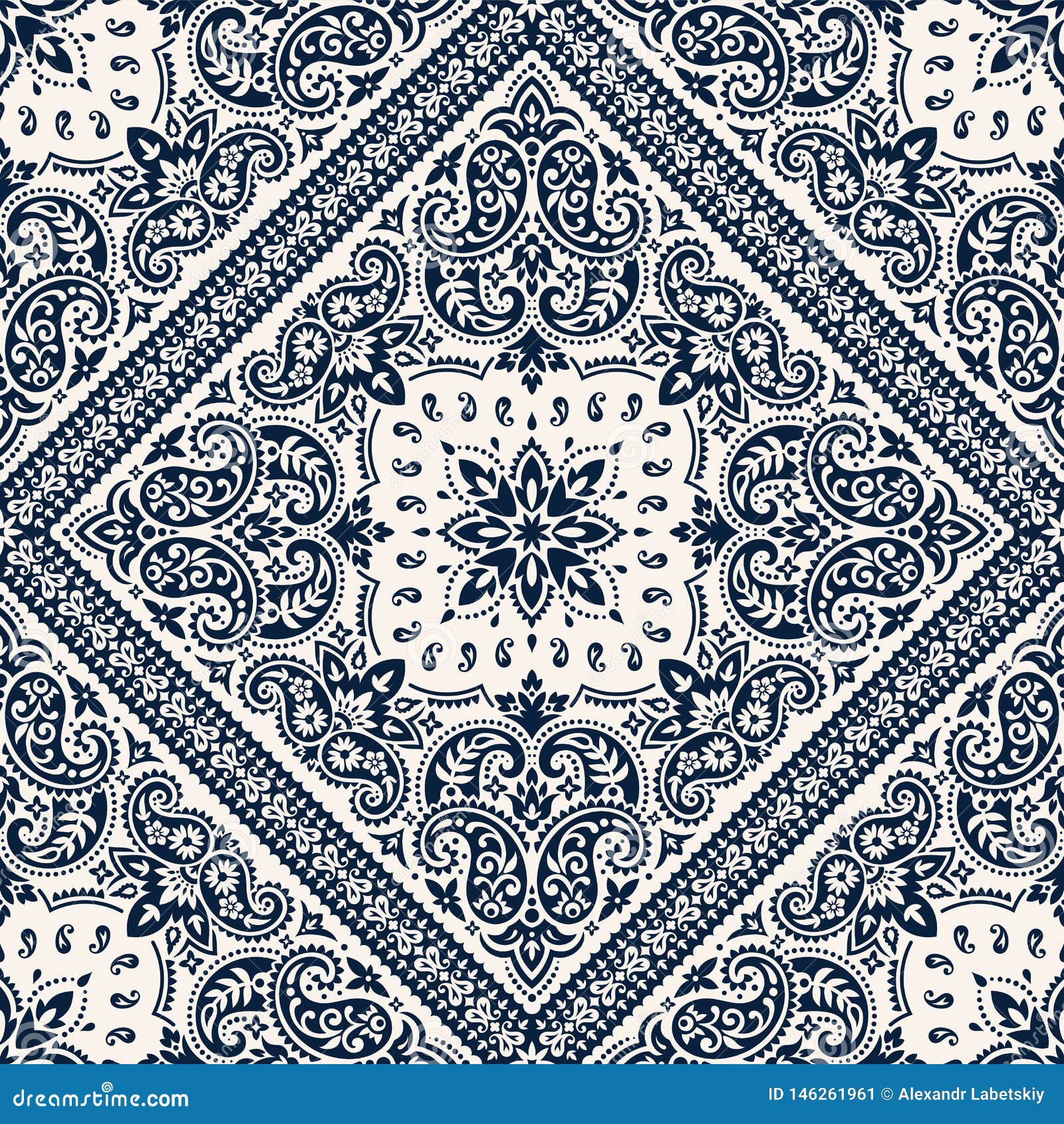 paisley bandana border