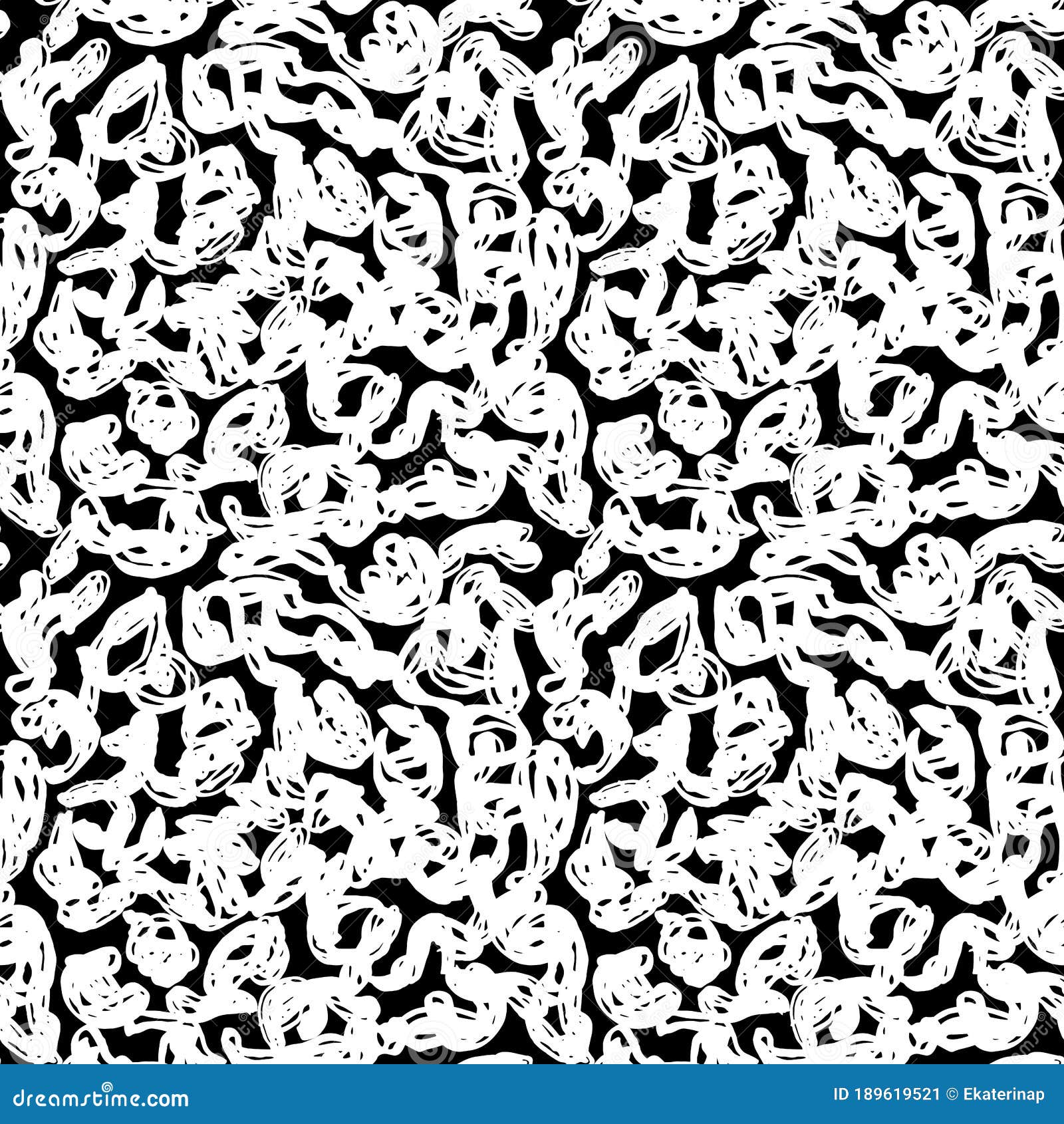 seamless pattern black white leopard panther fur , abstract simple lines scandinavian style background grunge texture. trend