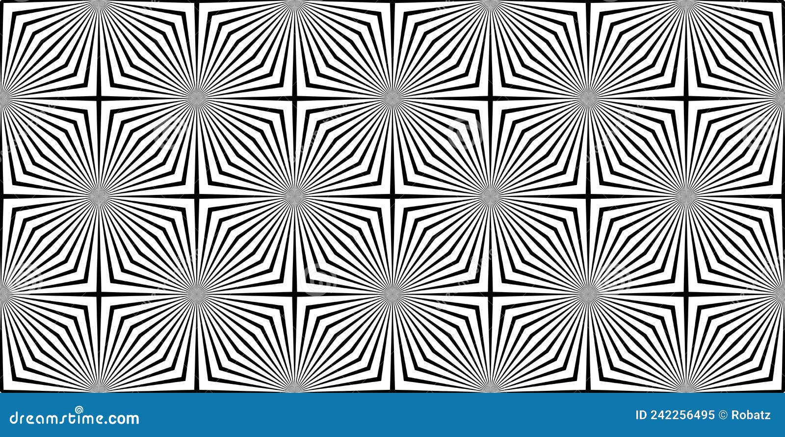 seamless pattern with black white striped lines. geometric texture with diagonal stripes in cross form. optical illusion effect