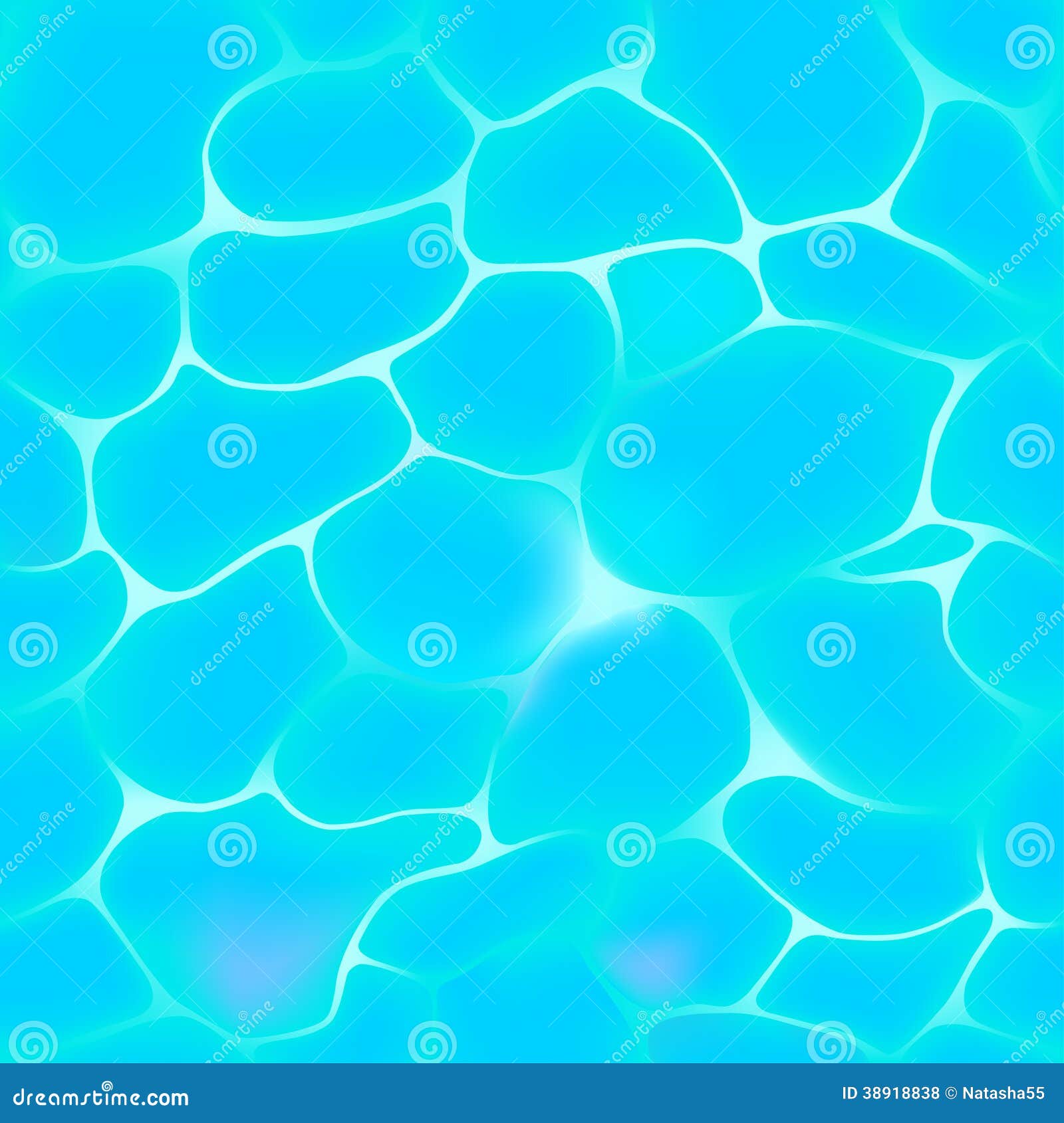Seamless Pattern Of Blue Water In Pool Stock Vector Illustration Of Liquid Sunlight 38918838