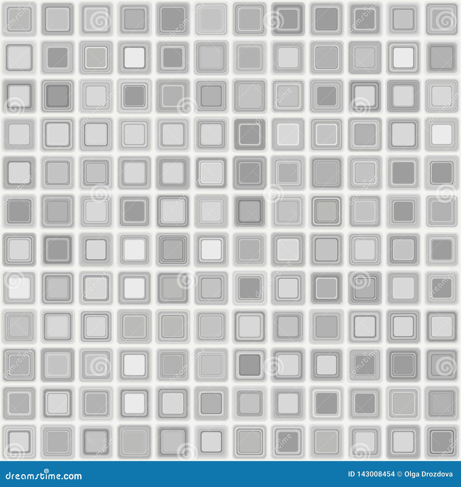 Seamless Pattern of Bright Silver Squares Stock Illustration