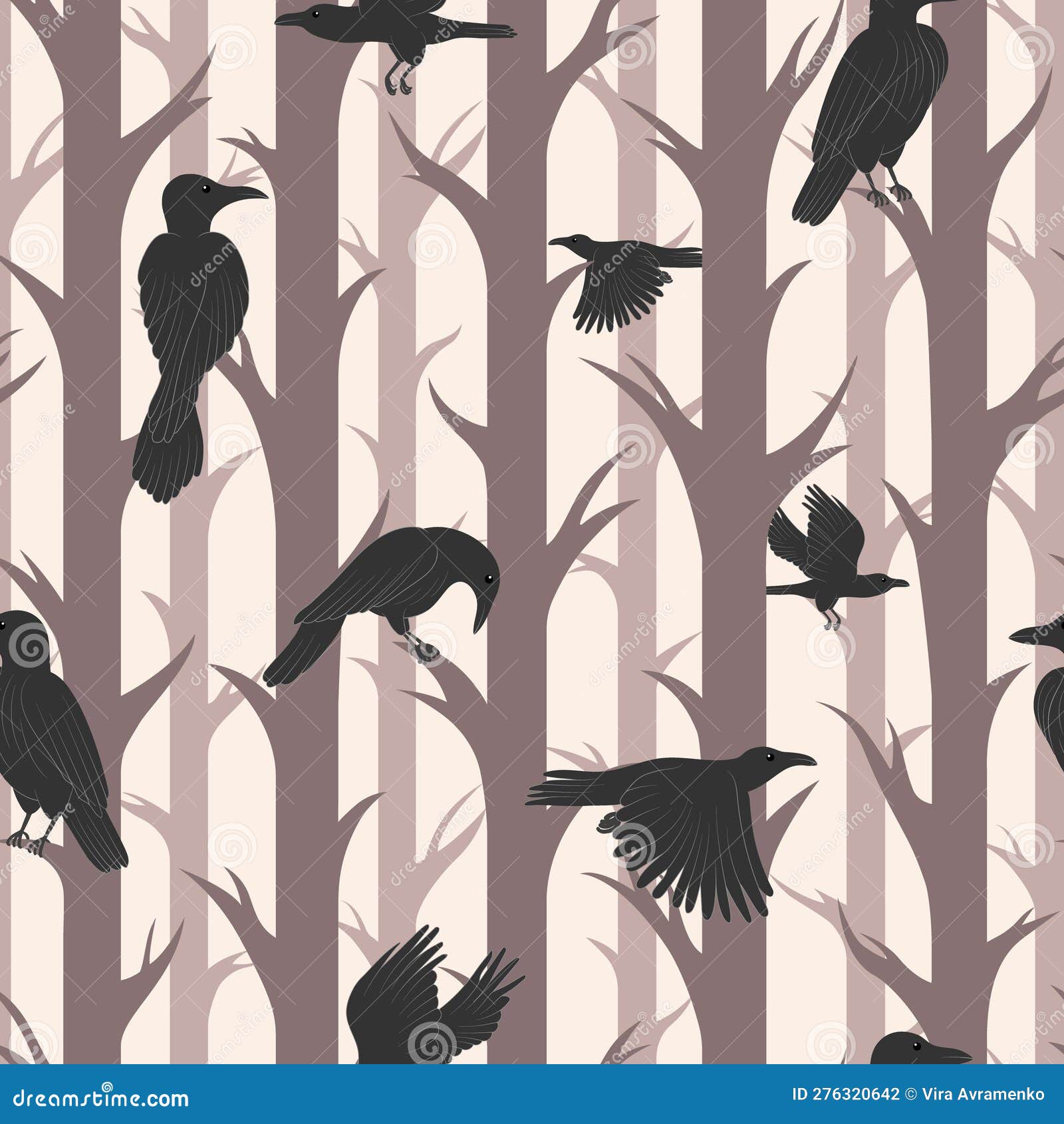 black bird wallpaper pattern