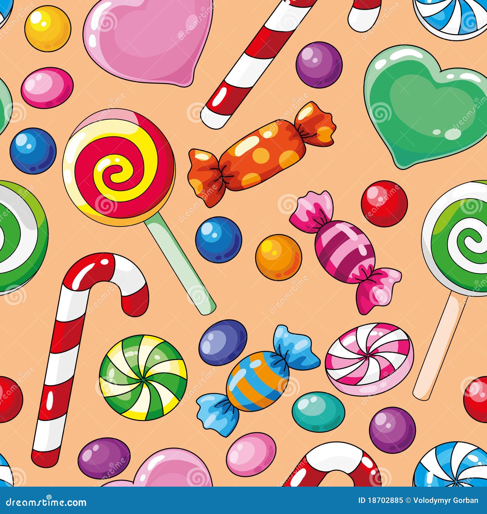 seamless pattern candies
